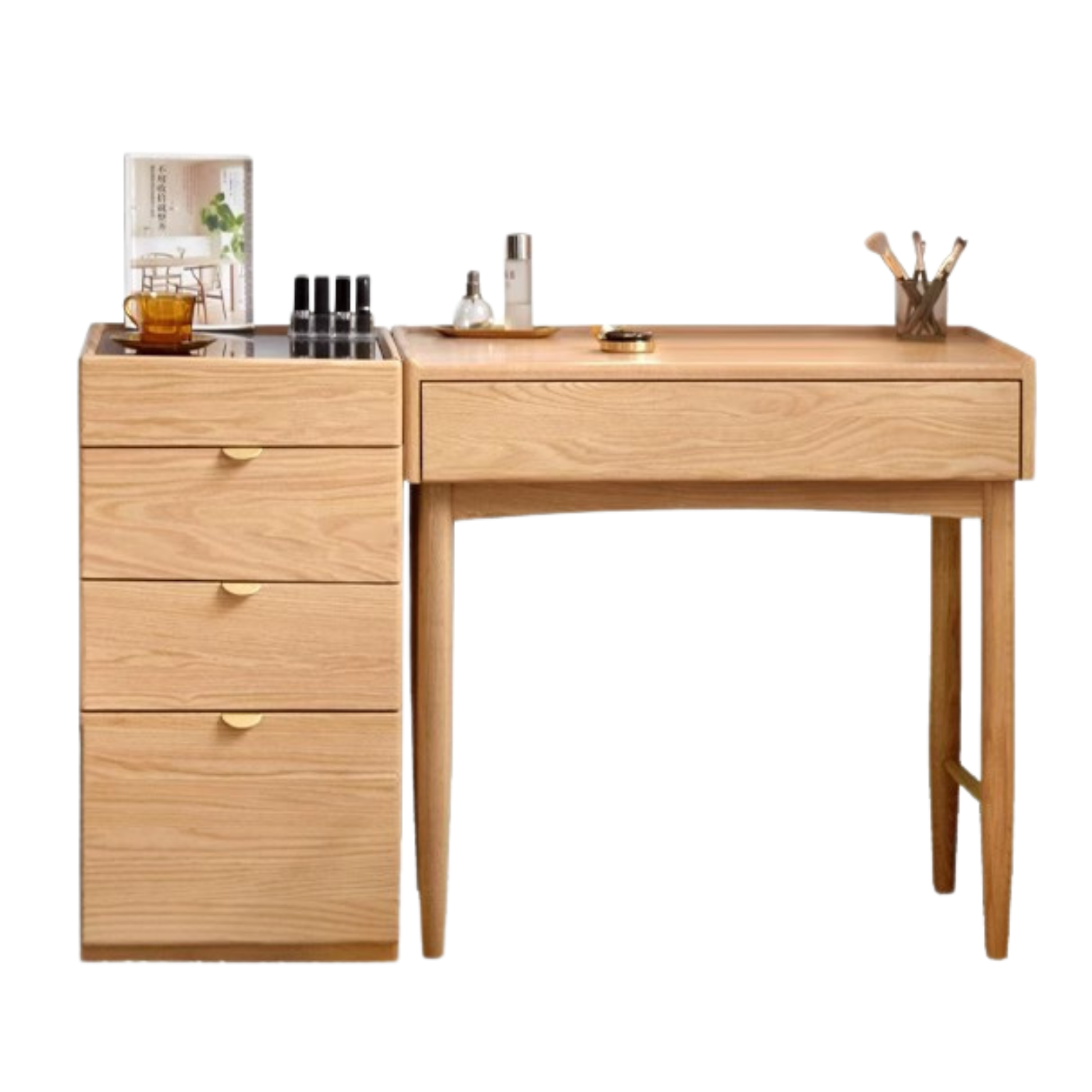 Oak solid wood Nordic dressing table :