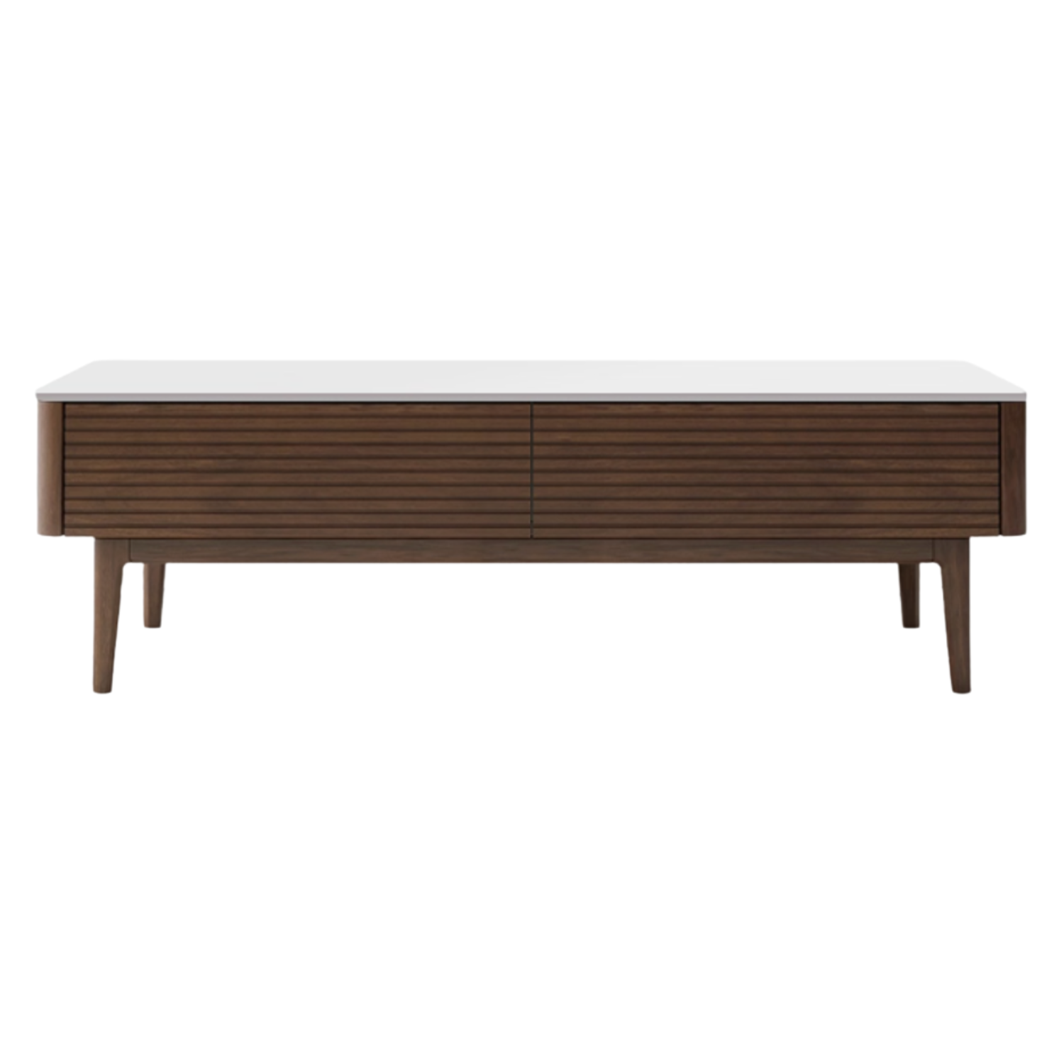 Sandalwood, Black Walnut Solid Wood Rock Plate Tea Table