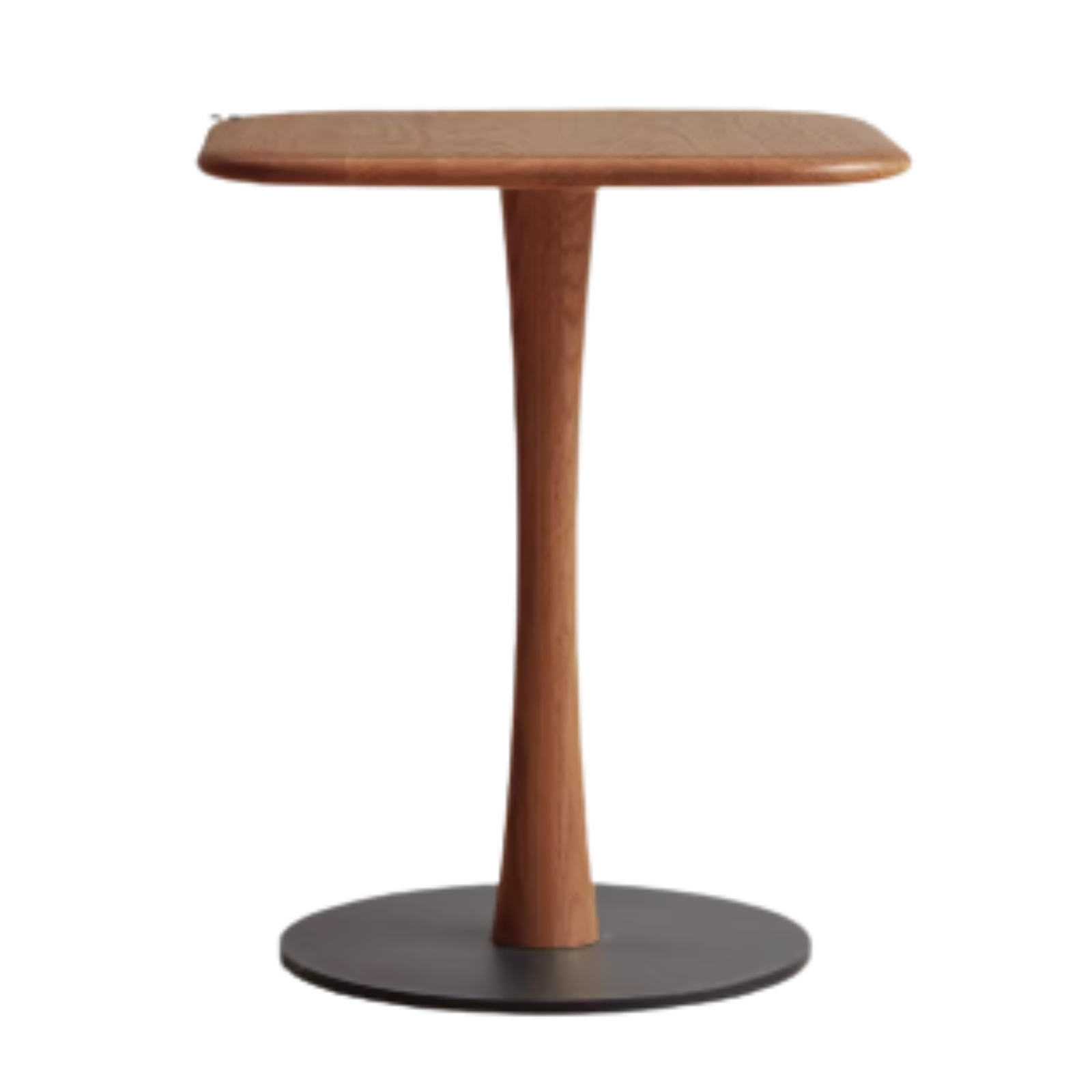 Oak, Black walnut, Cherry Solid Wood Round Side Table Modern