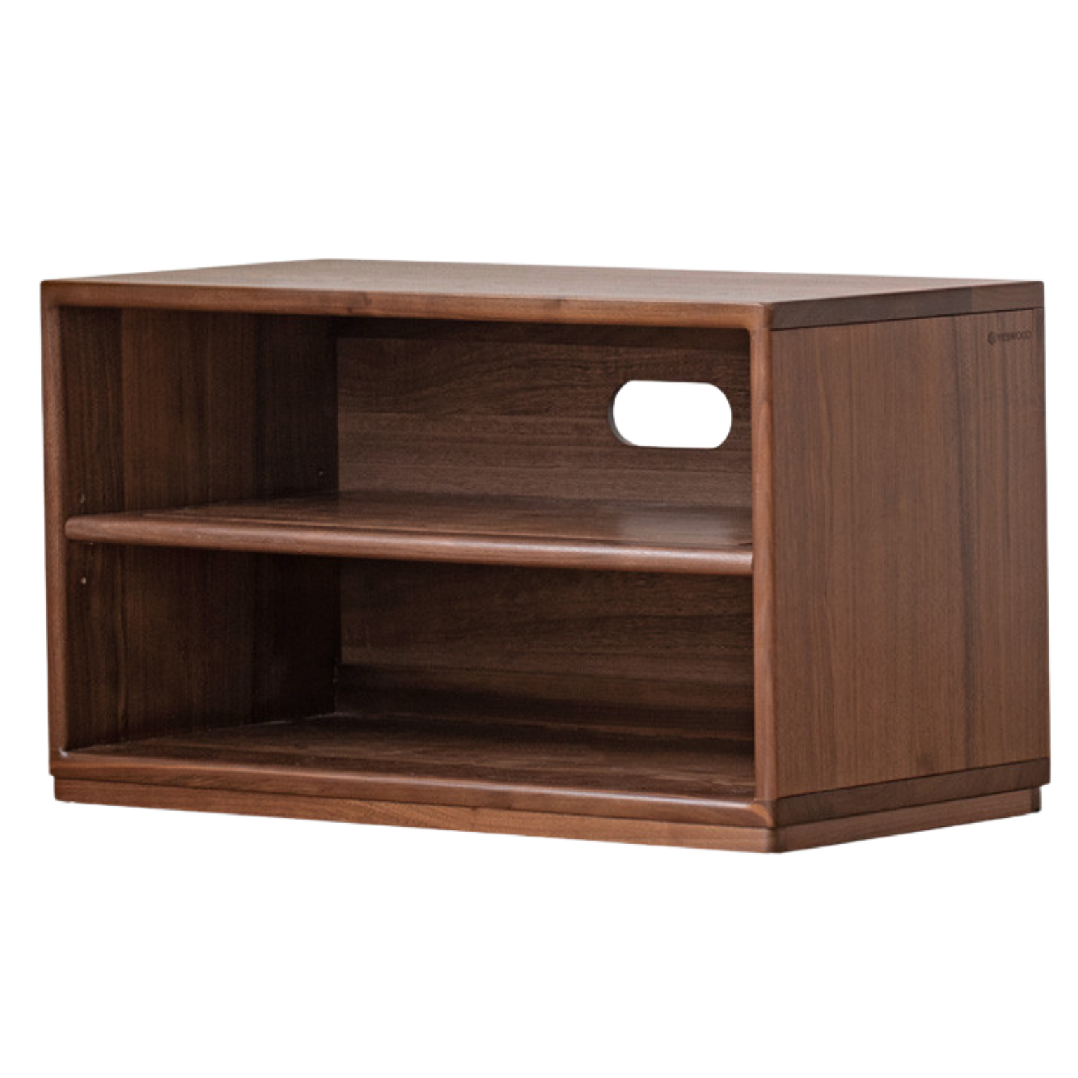 Black walnut Solid wood TV cabinet modern module combination storage<