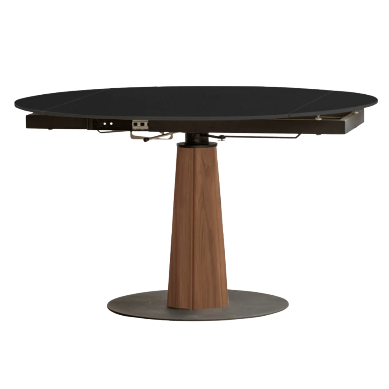 Cherry, Black Walnut, Ash Solid Wood Folding Retro Rock Plate Dining Table