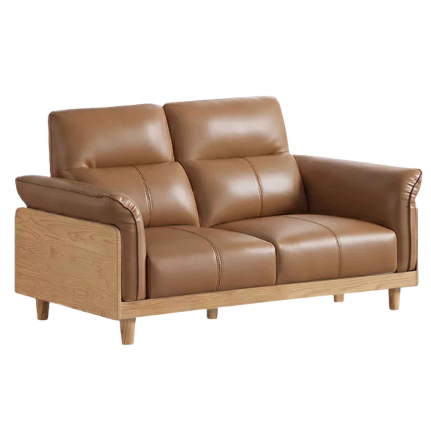 Oak, Ash Solid Wood high-back sofa