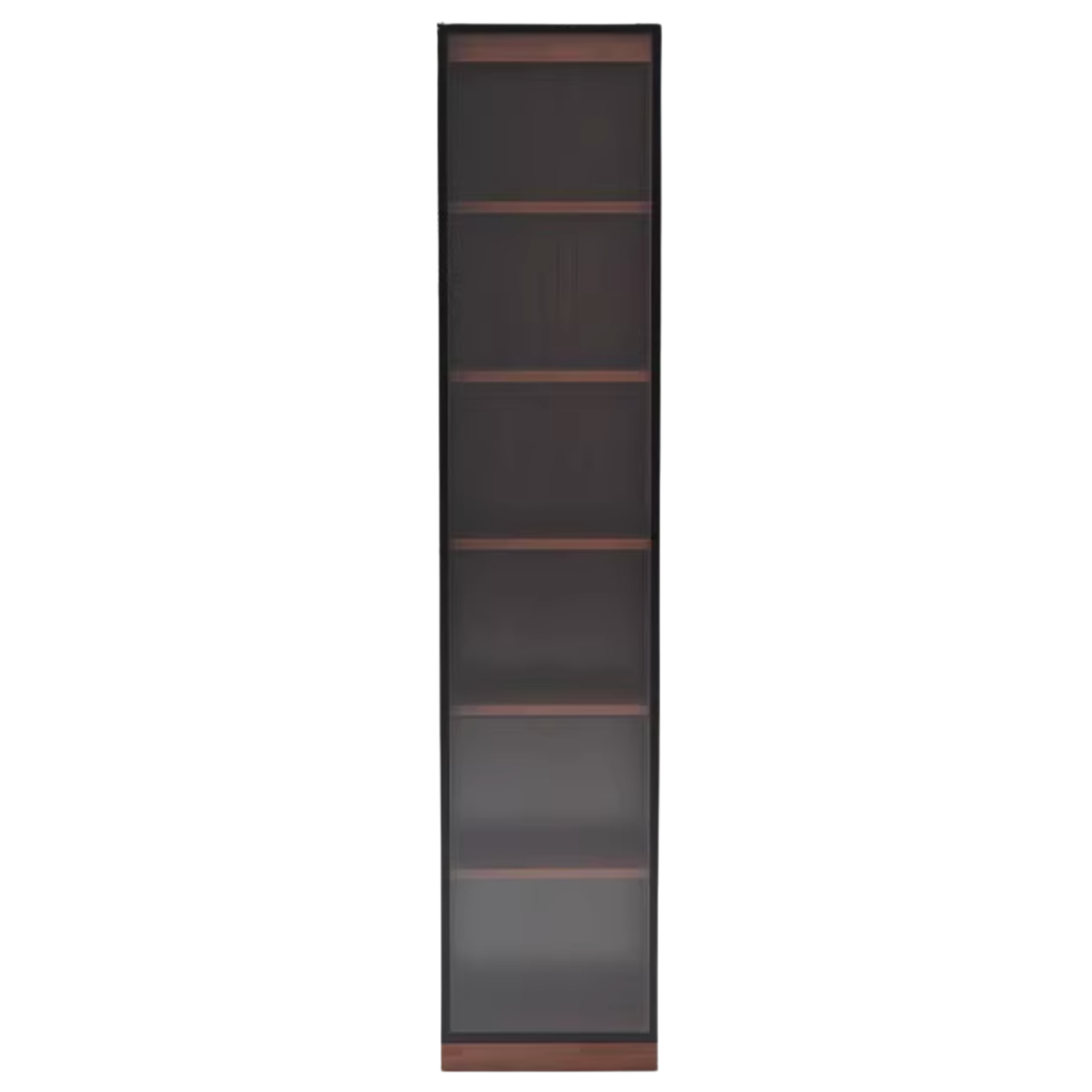 Solid Rubberwood, Oak Solid Wood Bookcase Modern With Glass Door