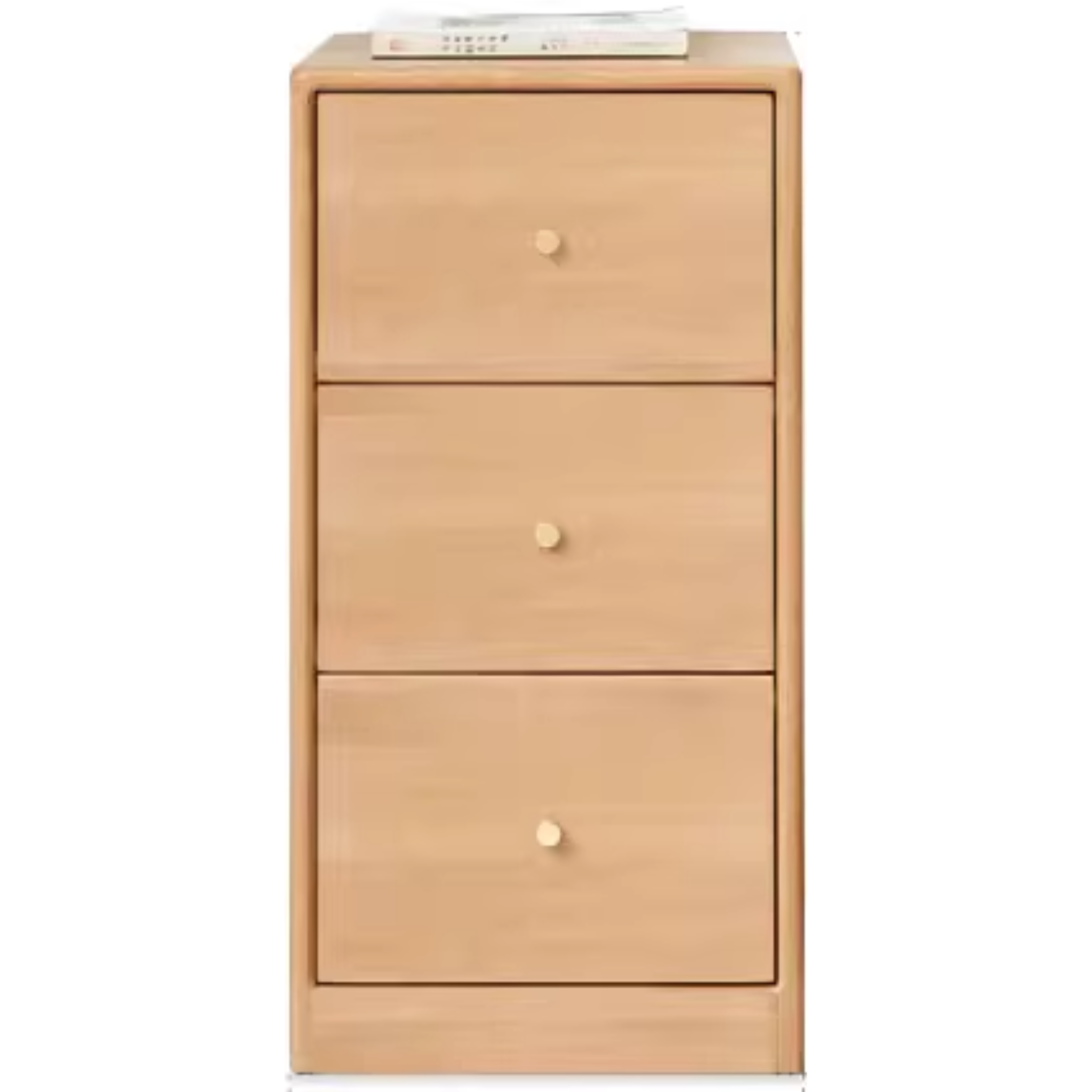 Oak, Beech Solid Wood Side Cabinet, Multi-Functional Storage