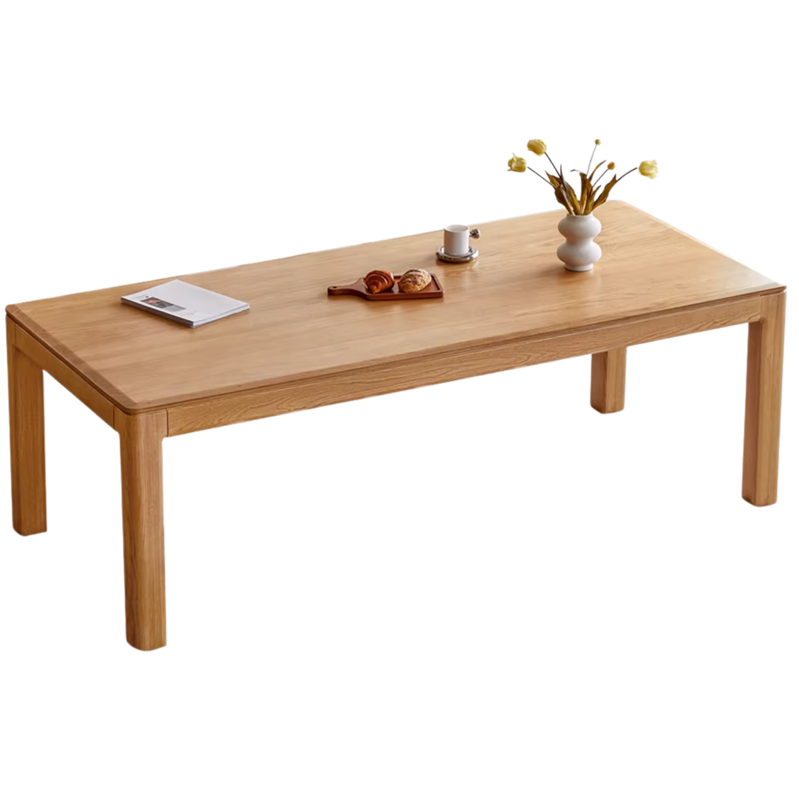 Oak, Ash Solid Wood Long Dining Table