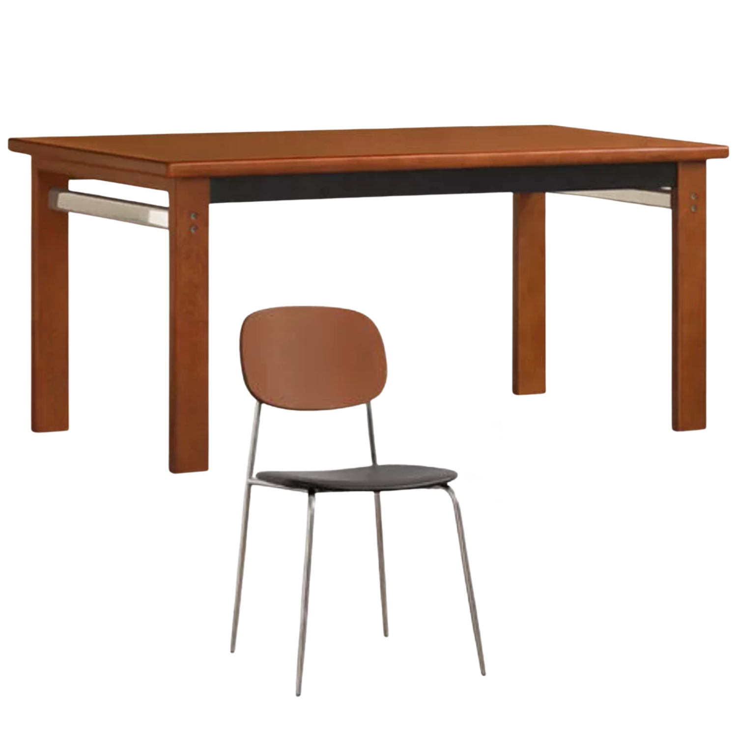 Poplar Solid Wood Bauhaus Retro Antique Style Dining Table