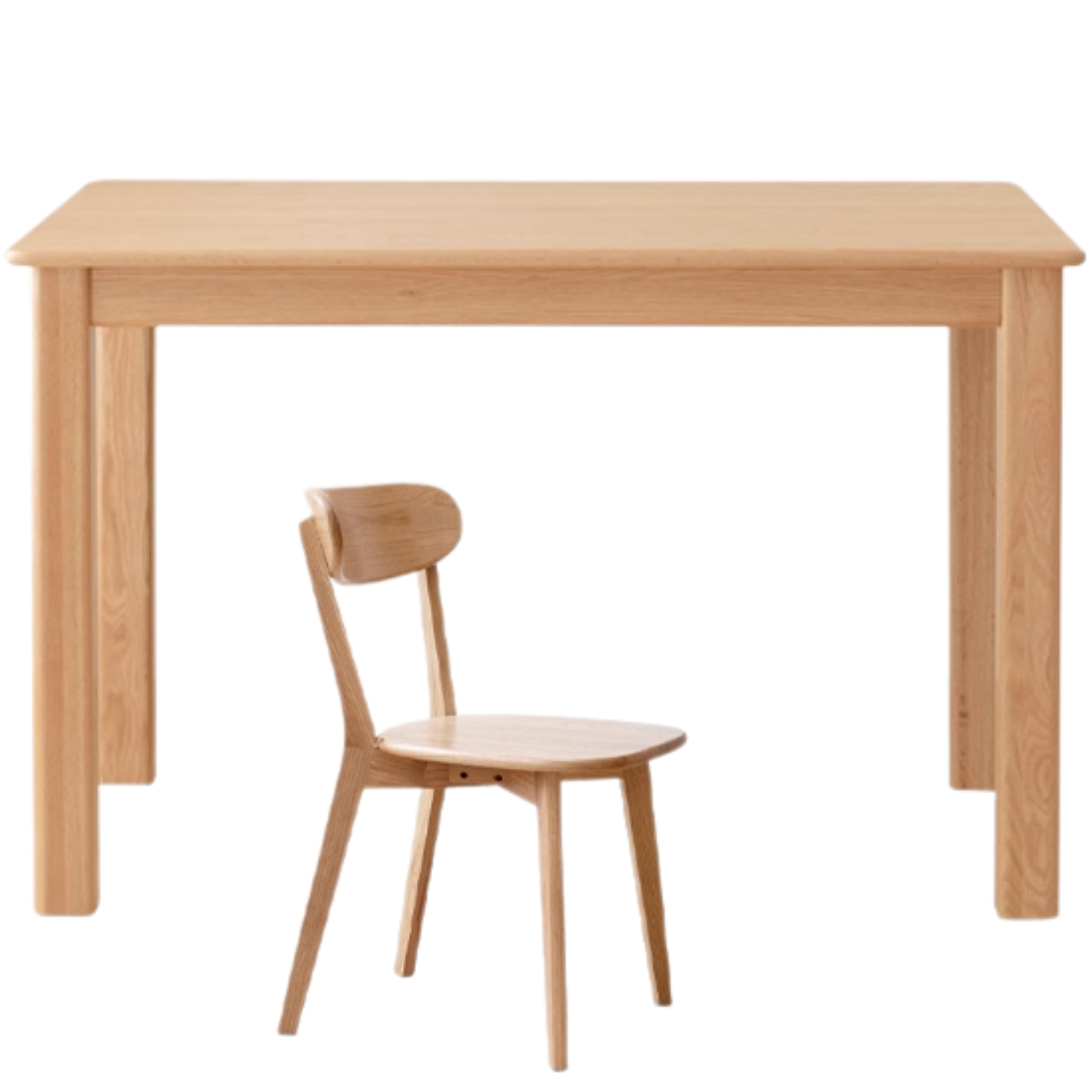 Oak, Ash Solid Wood Modern Dining Table