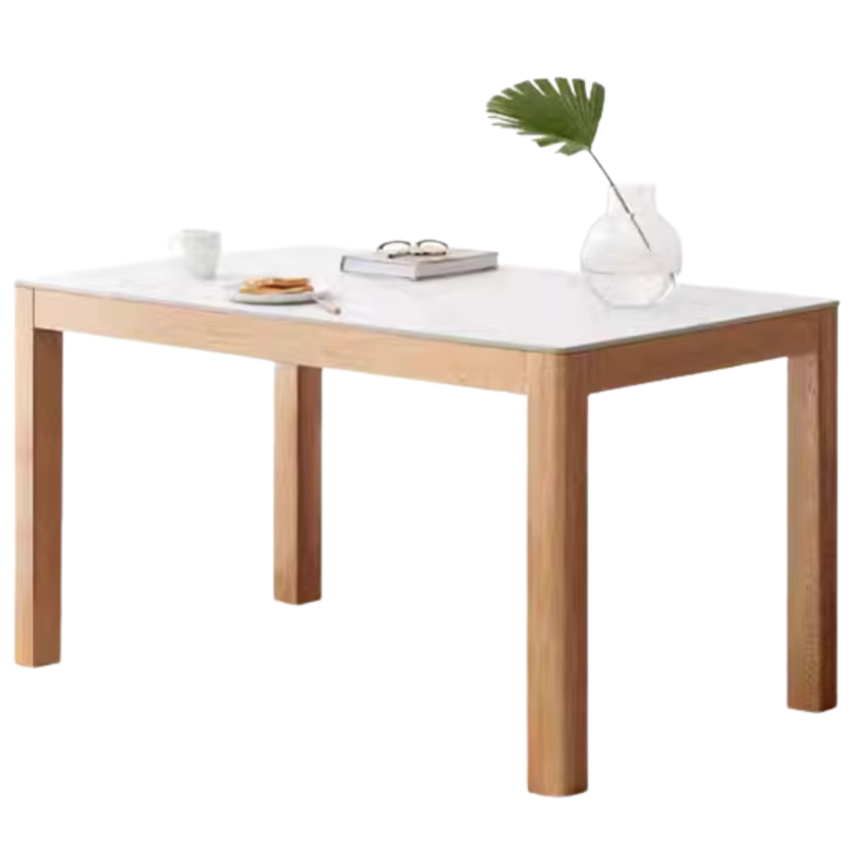 Oak, Ash Solid Wood Modern Dining Table