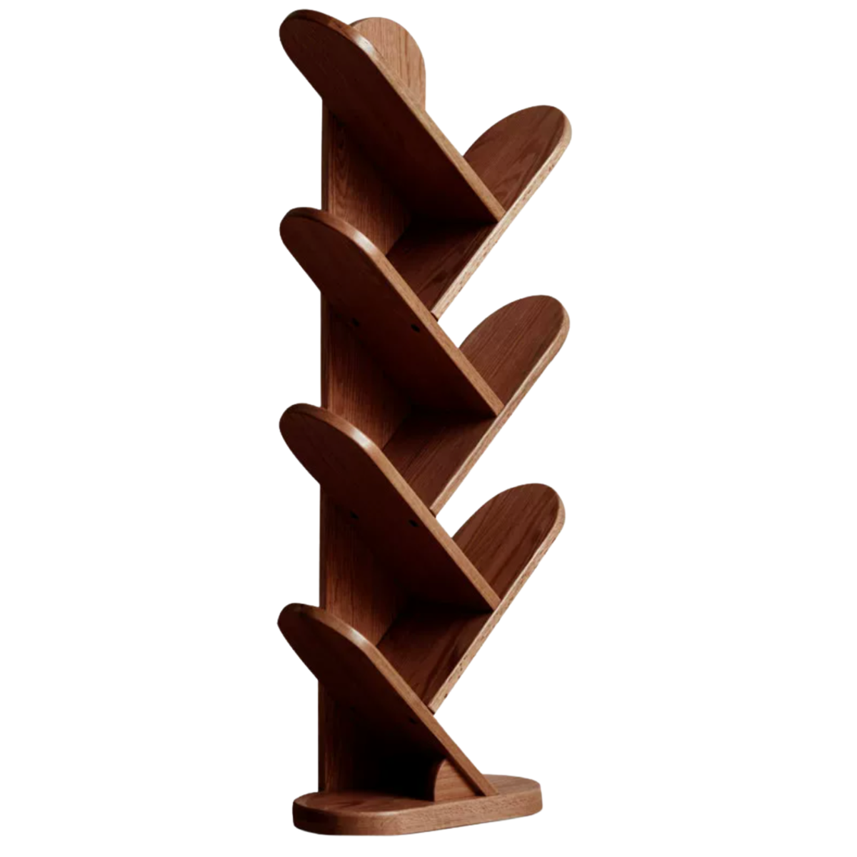 Black Walnut, South American Walnut, Oak Solid Wood Layer Rack Bookshelf