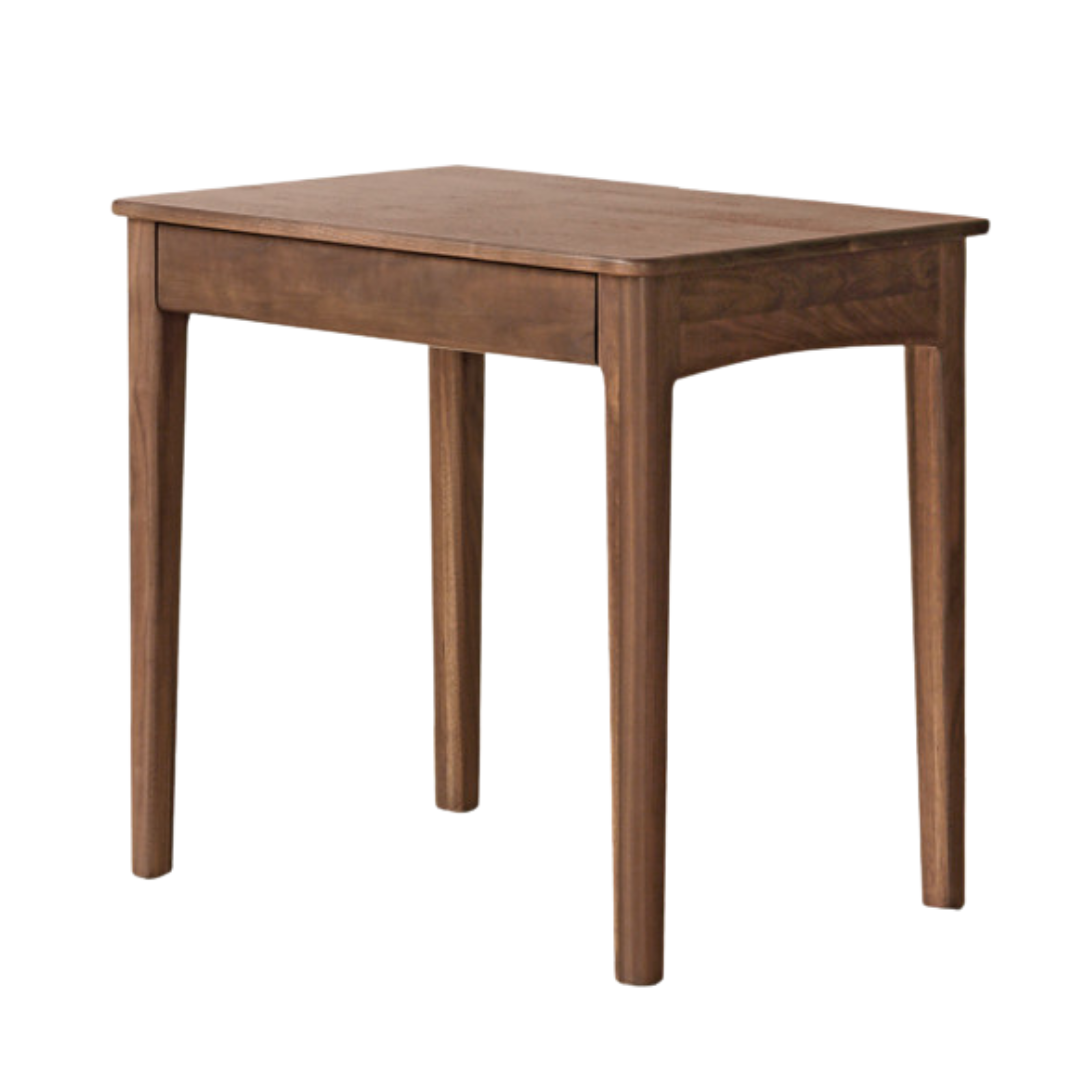 Black Walnut Solid Wood Integrated Bookshelf Table