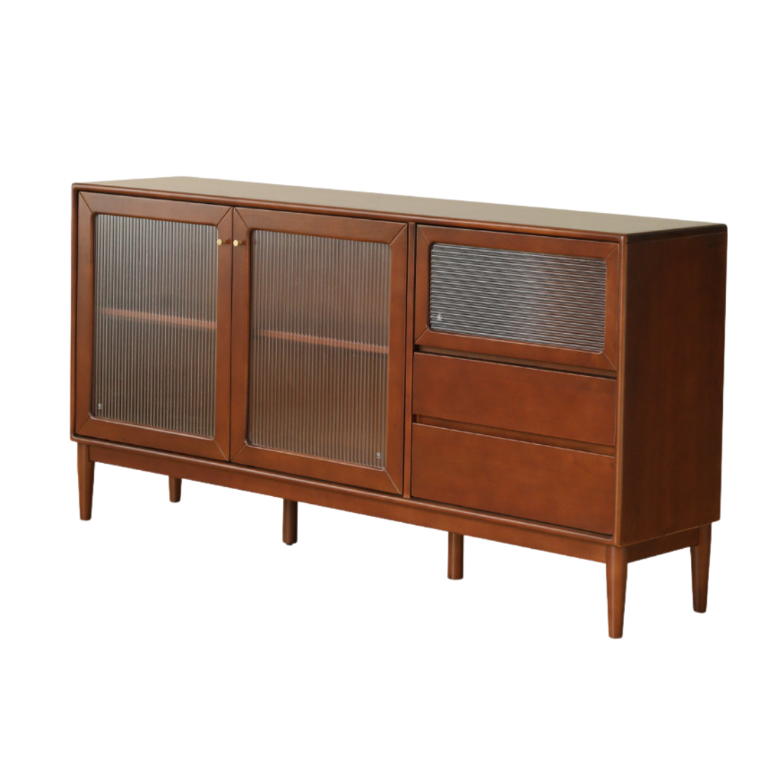 Poplar Solid Wood Sideboard Wall Mounted Cabinet