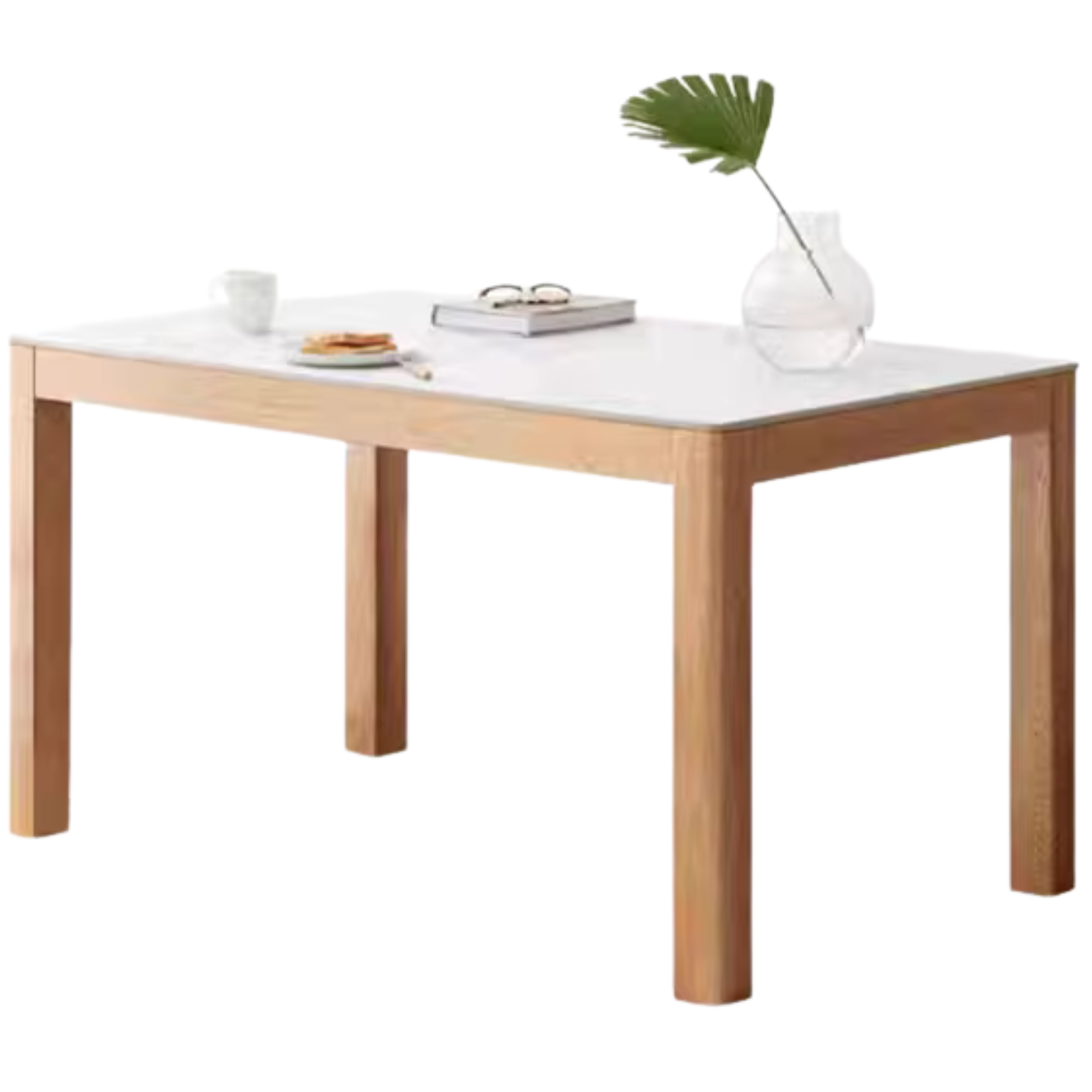 Oak, Ash Solid Wood Modern Dining Table
