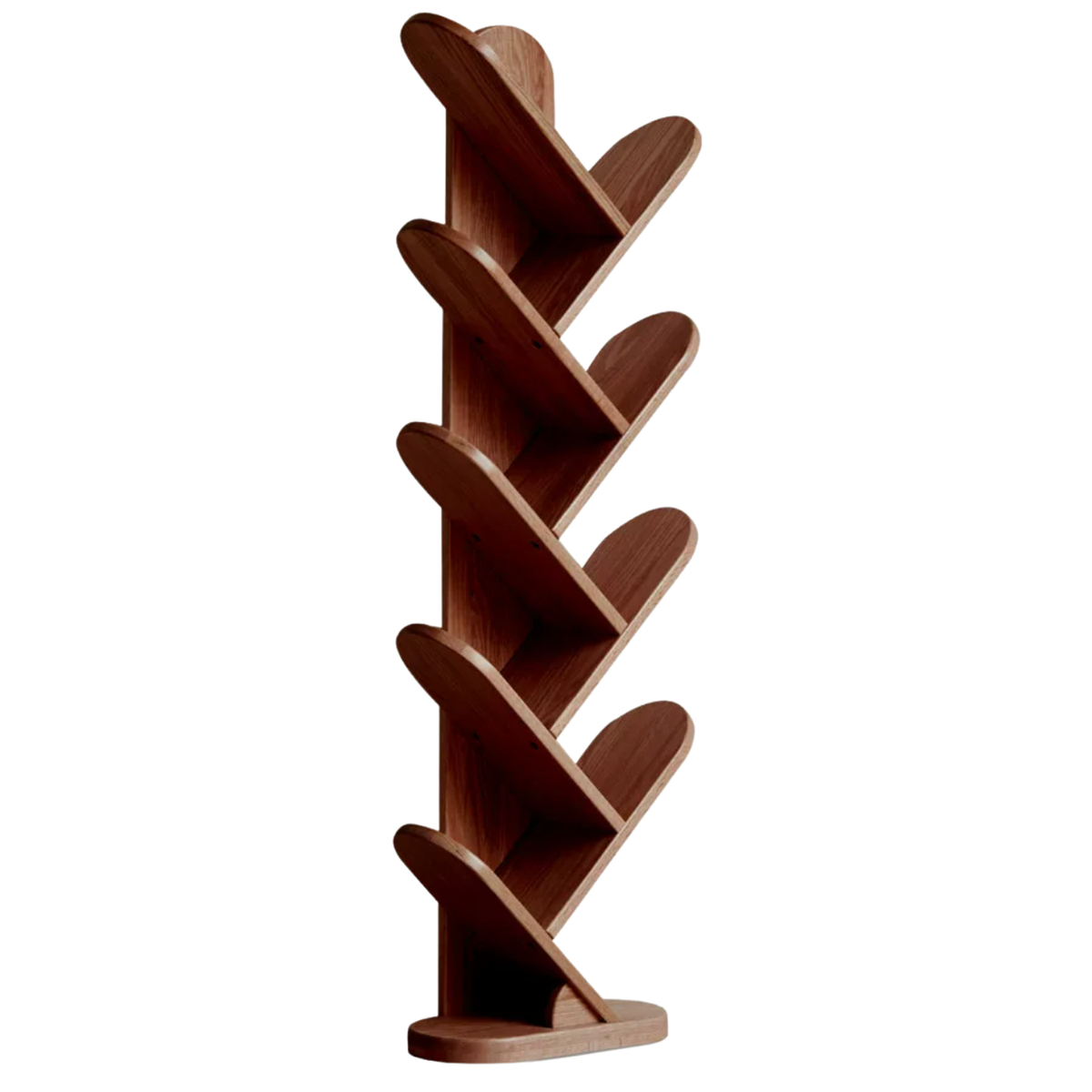 Black Walnut, South American Walnut, Oak Solid Wood Layer Rack Bookshelf