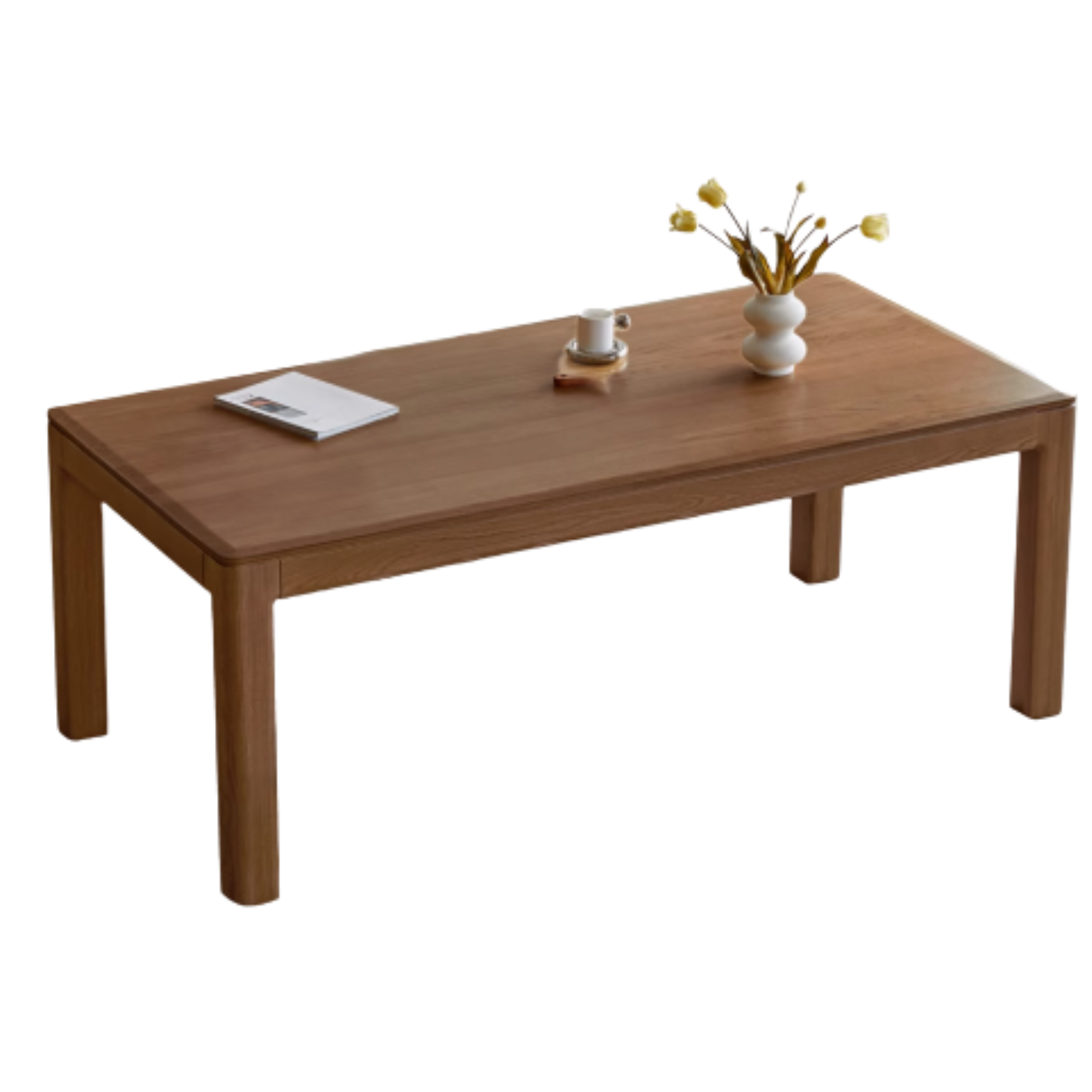Black Walnut, Ash, Red Oak Solid Wood Large Dining Table