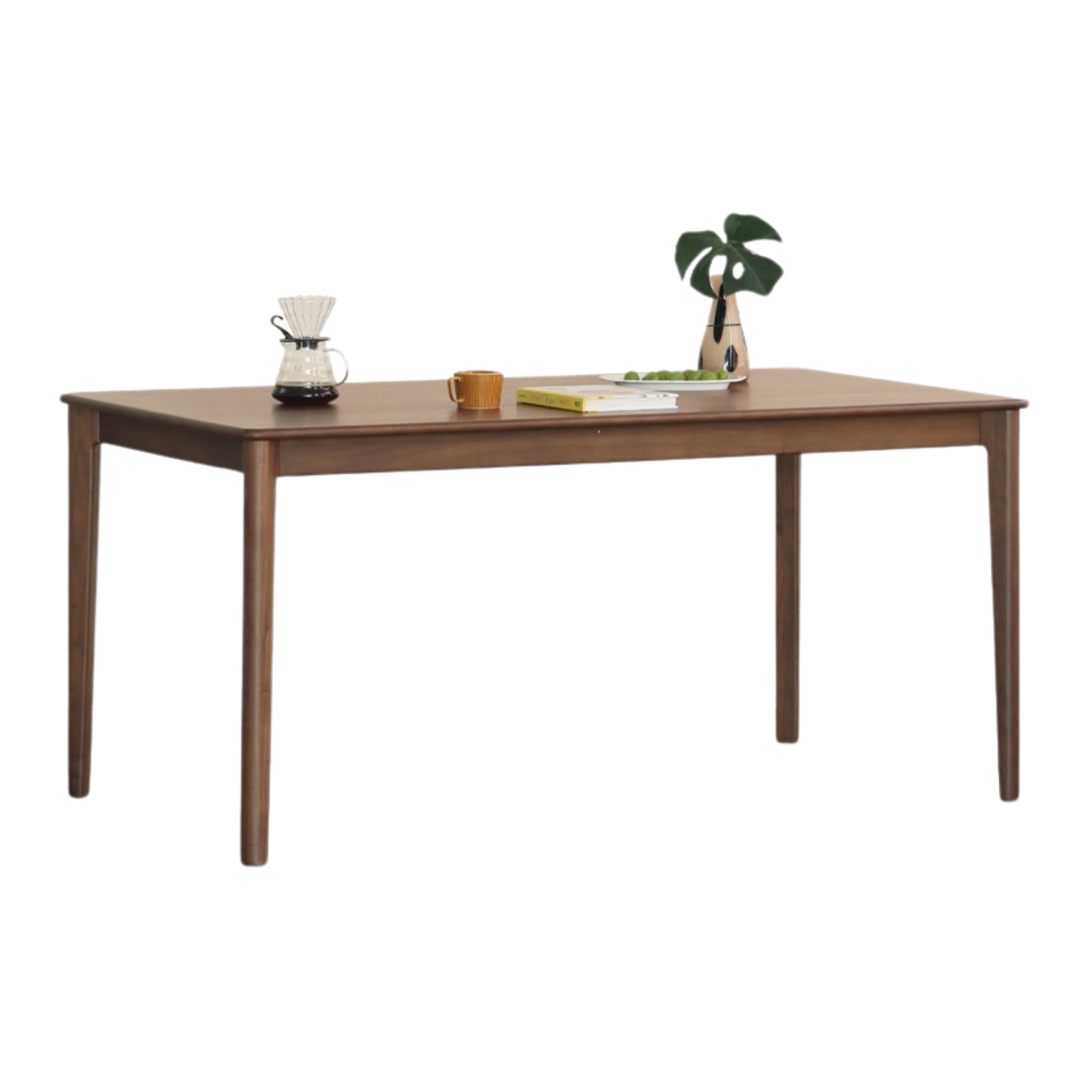 Black walnut solid wood Italian light luxury dining table