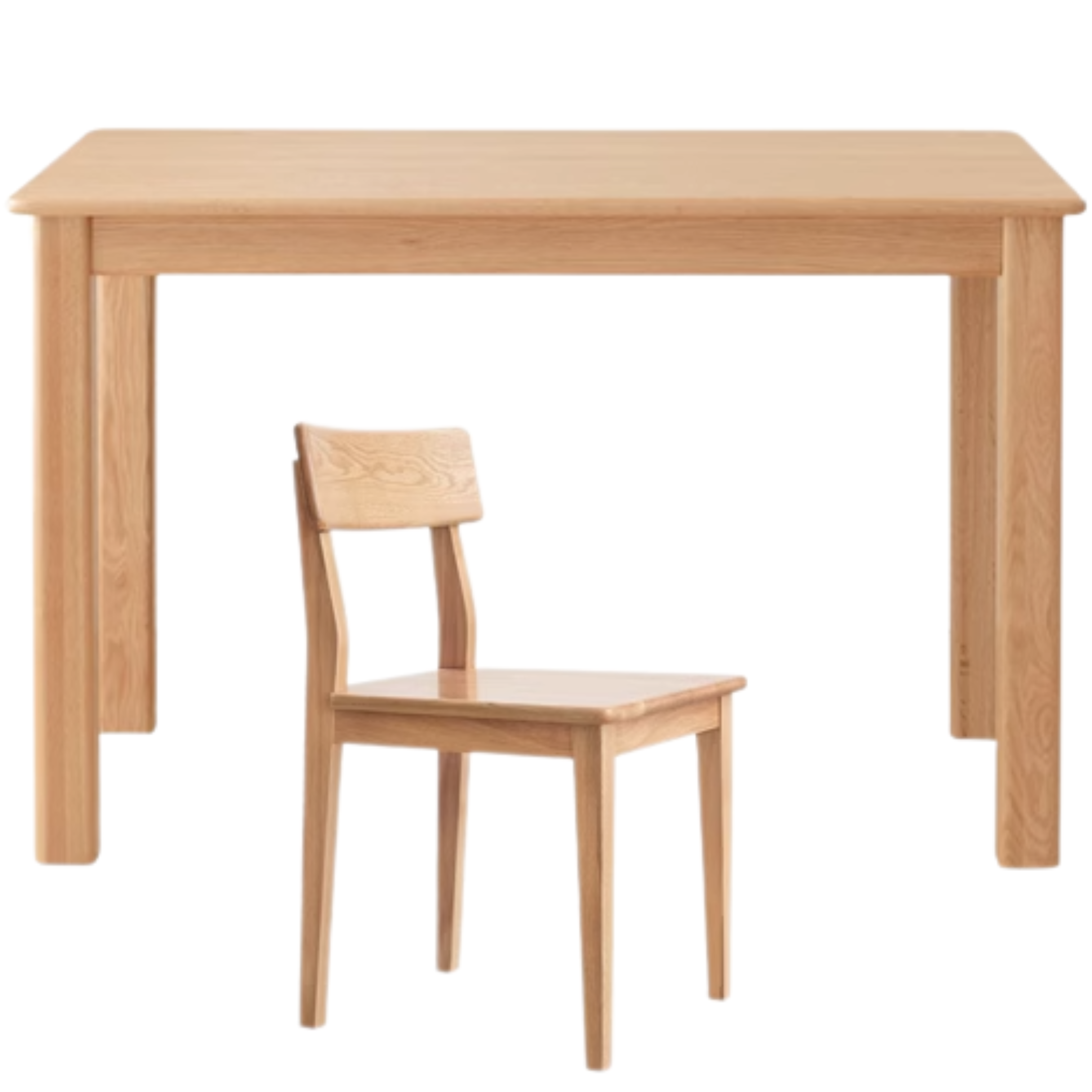 Oak, Ash Solid Wood Modern Dining Table