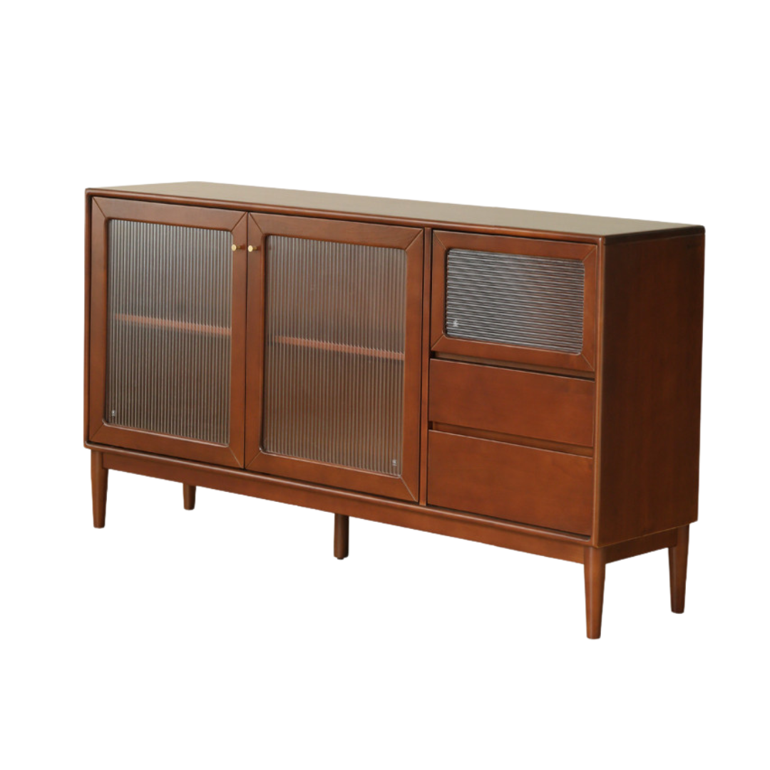 Poplar Solid Wood Sideboard Wall Mounted Cabinet