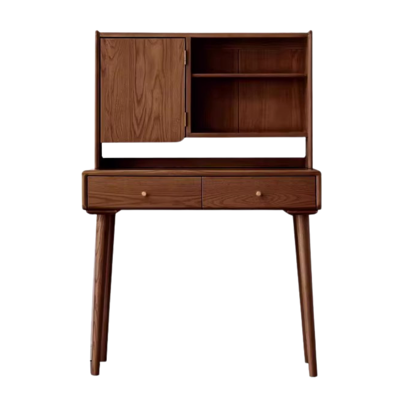 Ash Solid Wood walnut color Dressing Table: