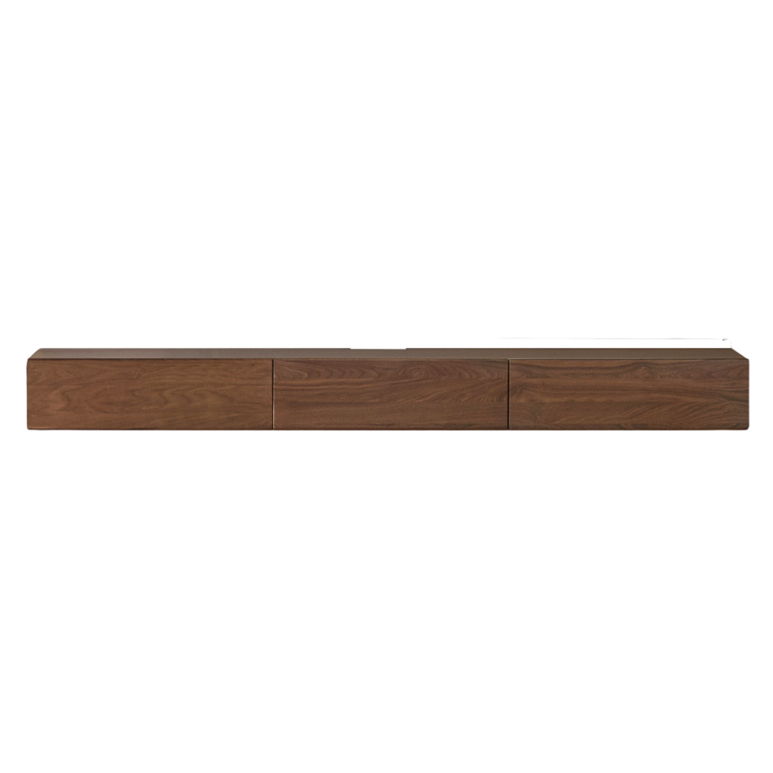 Black walnut solid wood wall-mounted suspended TV cabinet: