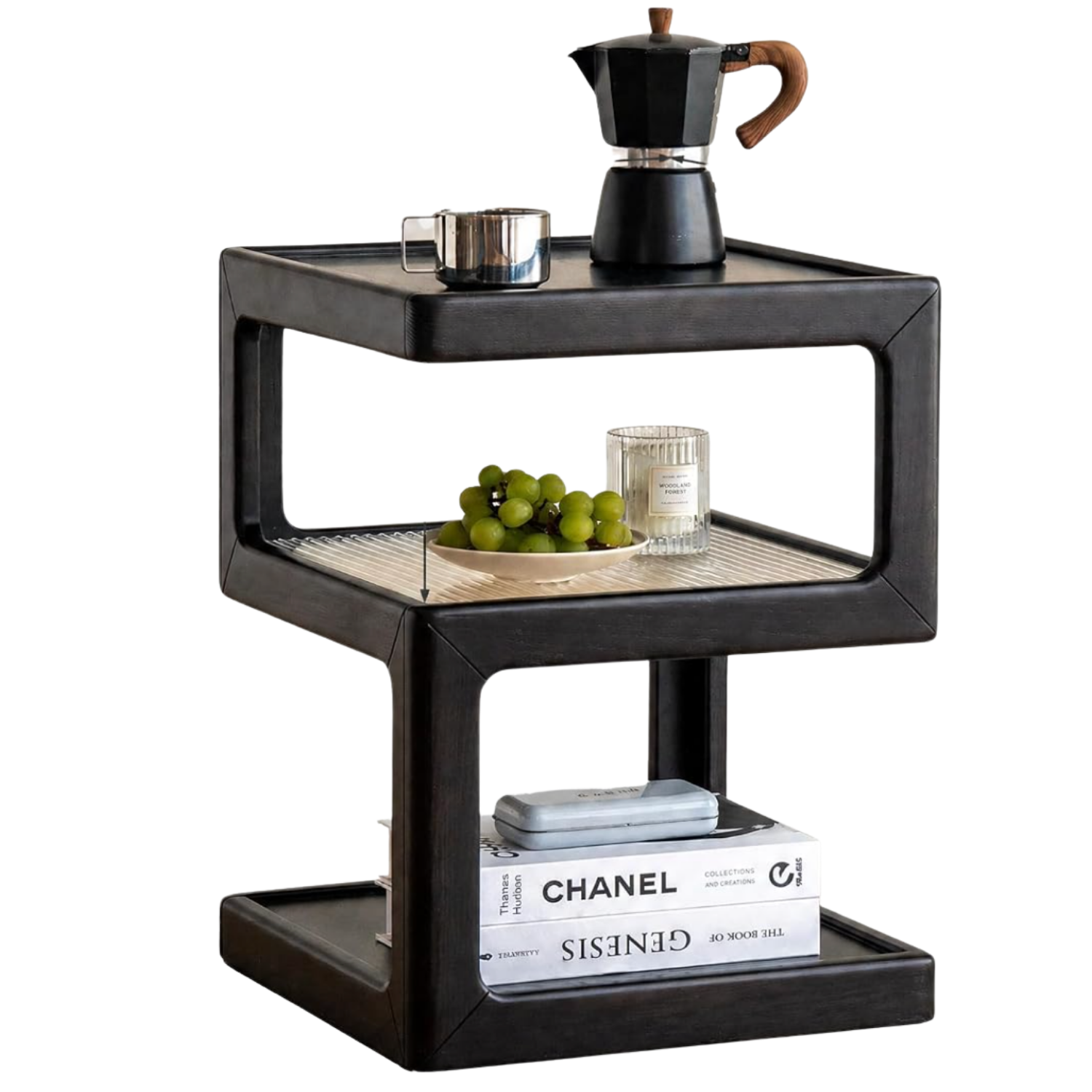 Oak Solid Wood Corner Square Side Table