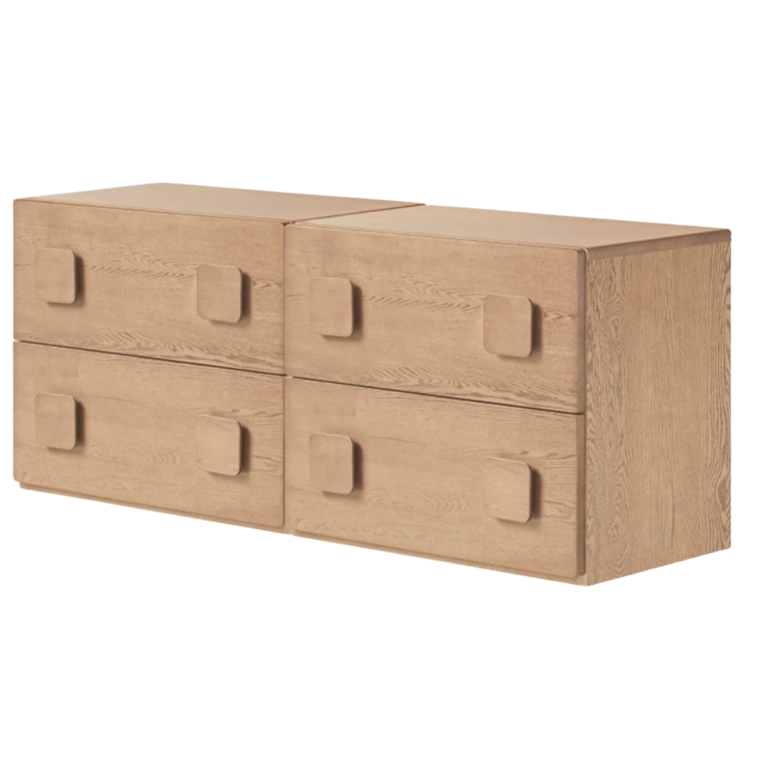 Oak, Ash Solid Wood Modern TV Stand