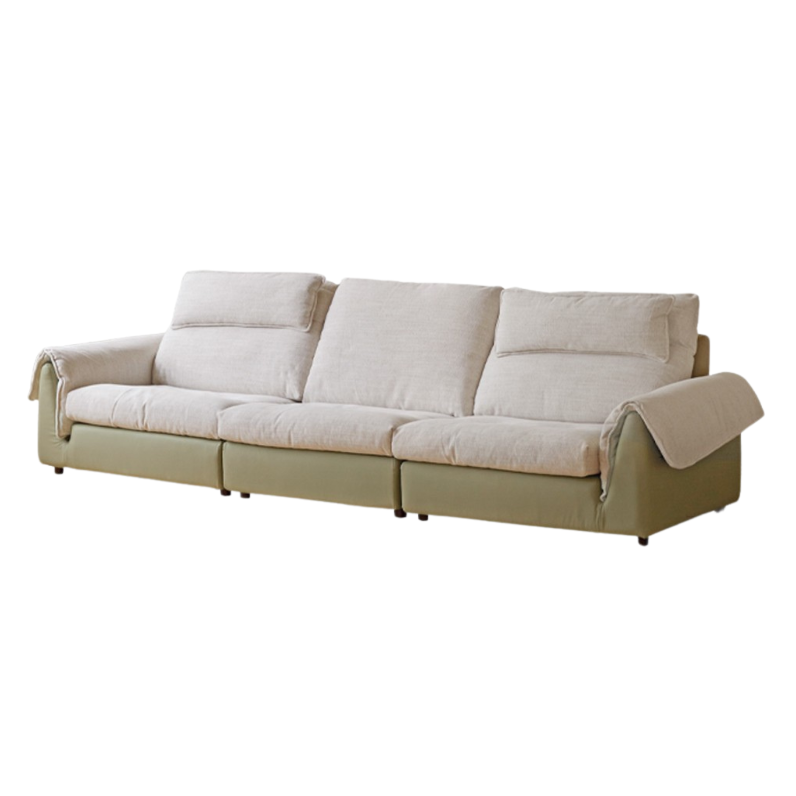 Fabric modern simple high back down sofa