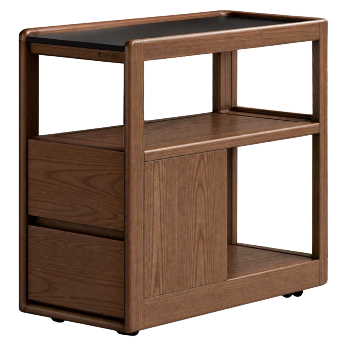 Black Walnut, Sandalwood, Oak, Ash With Slate Top Side Table
