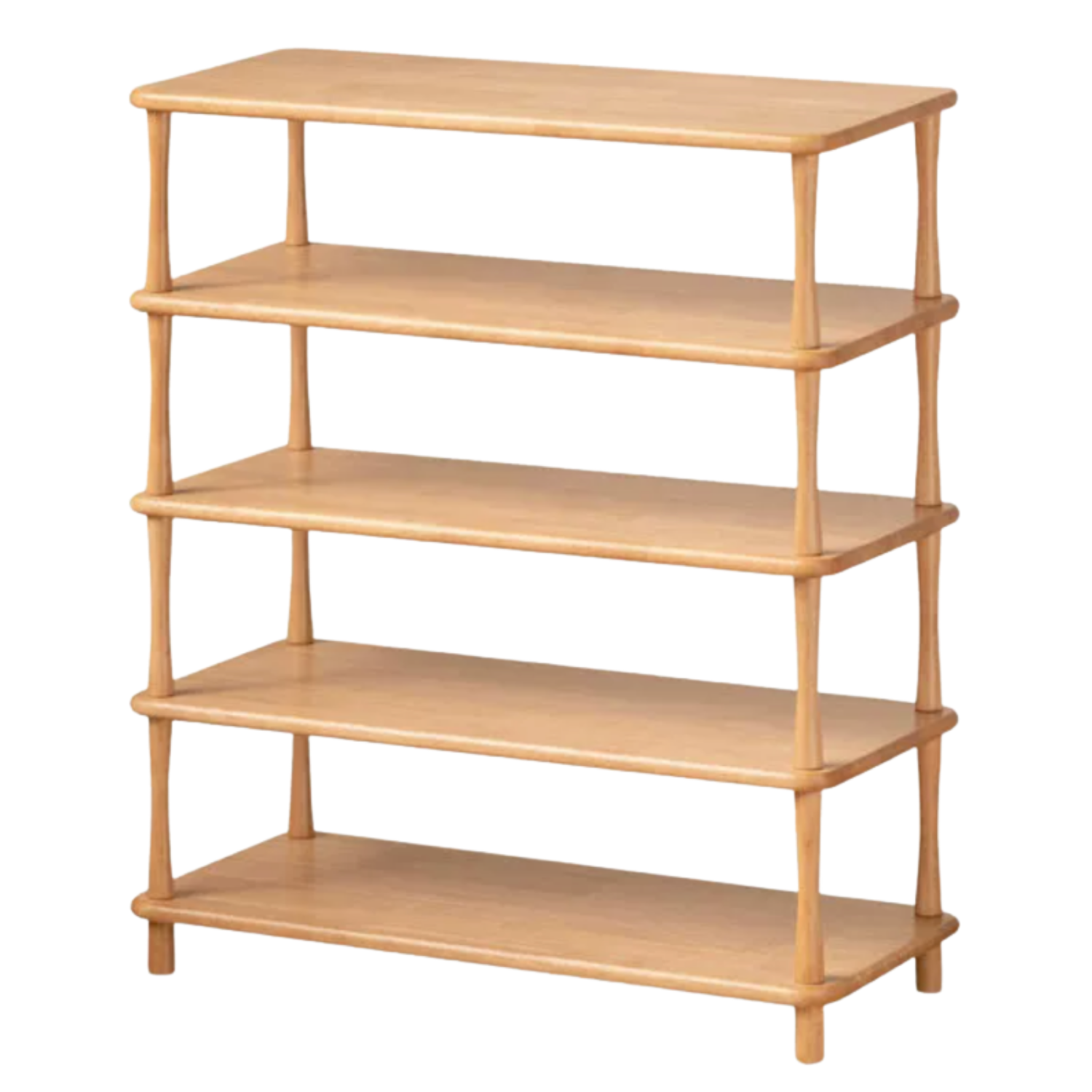 Rubberwood Solid Wood Shoe Rack Multi Layer Storage Organizer