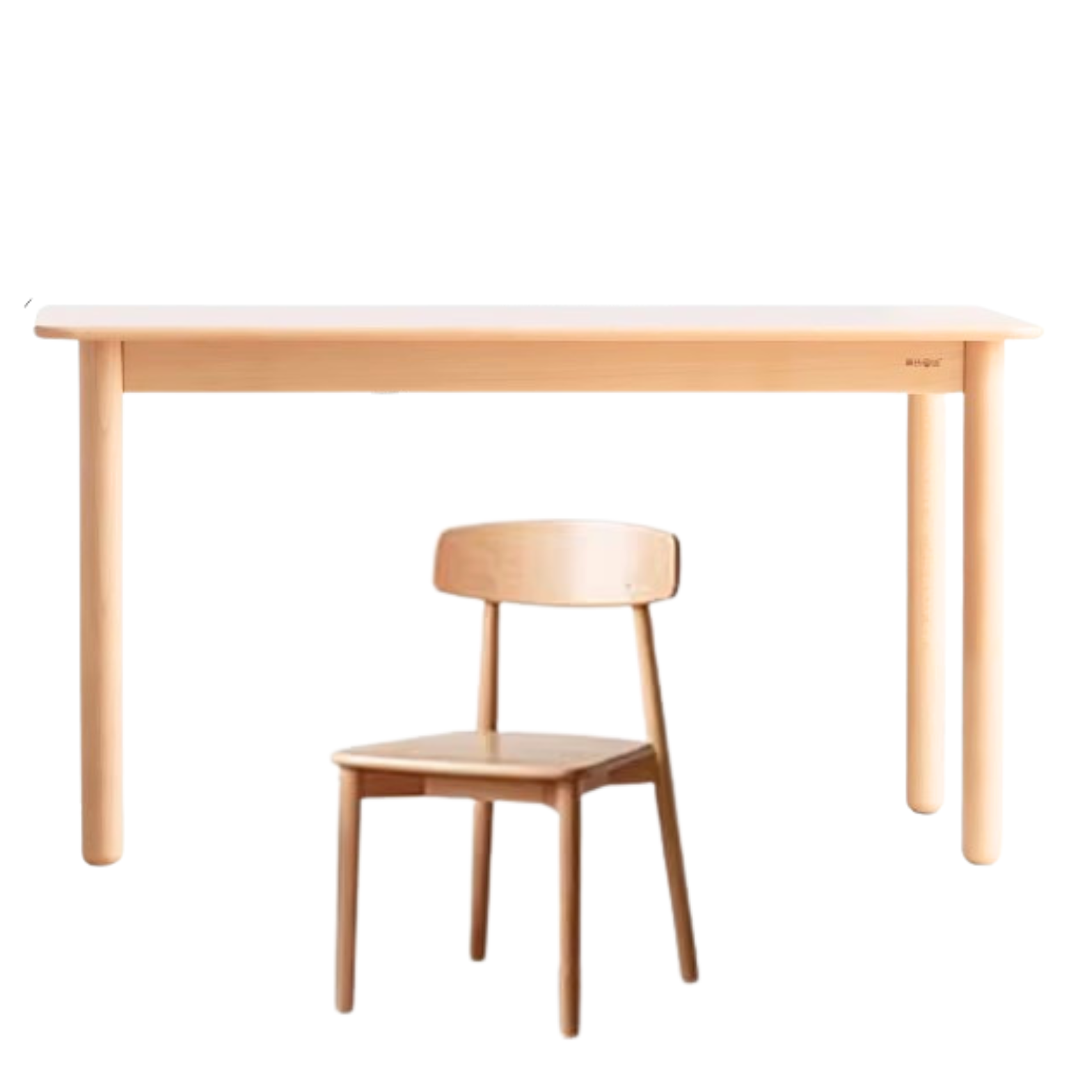 Beech solid wood dining table -