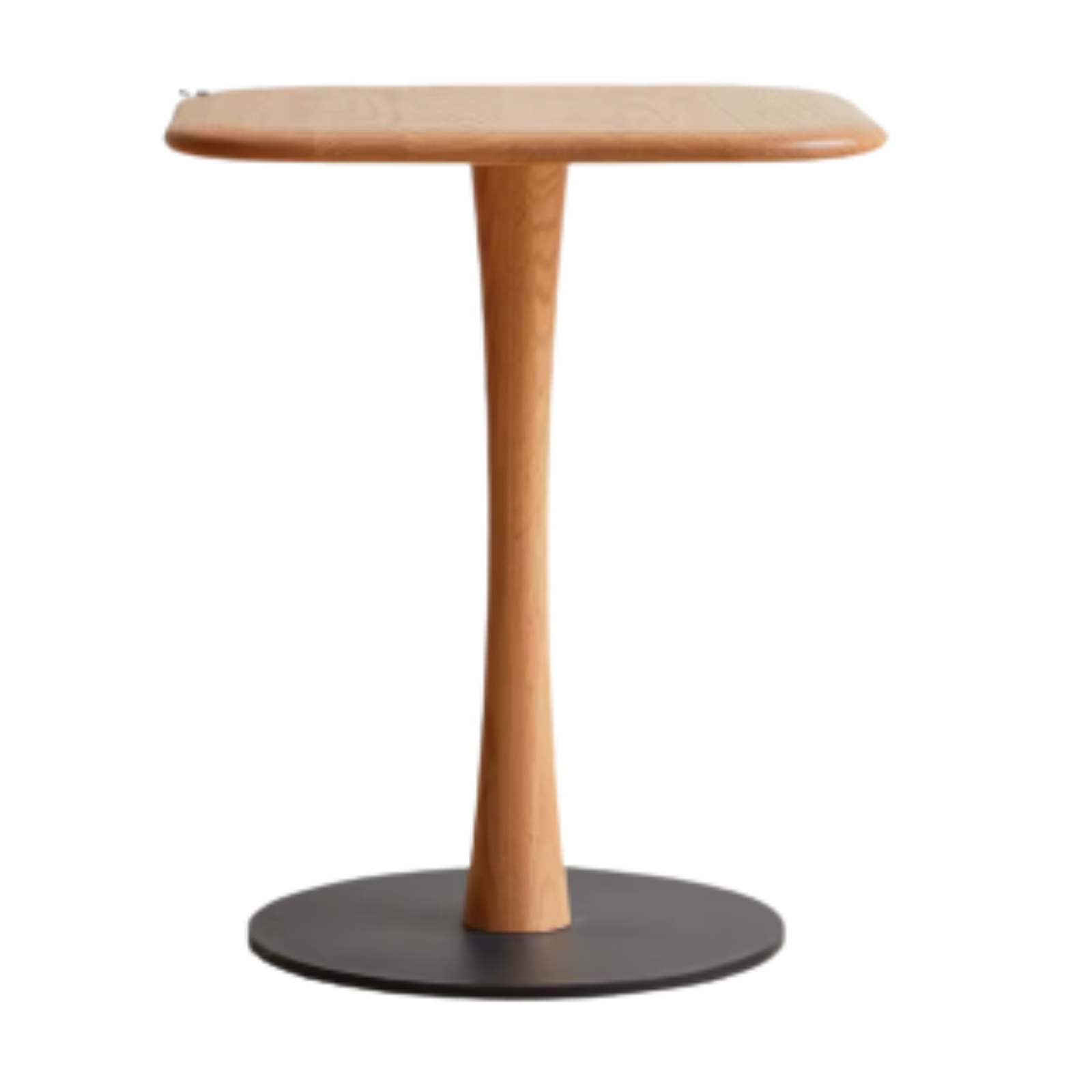 Oak, Black walnut, Cherry Solid Wood Round Side Table Modern