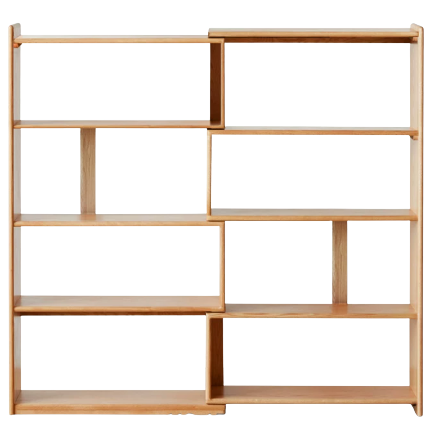 Oak Solid Wood Extendable Corner Bookshelf