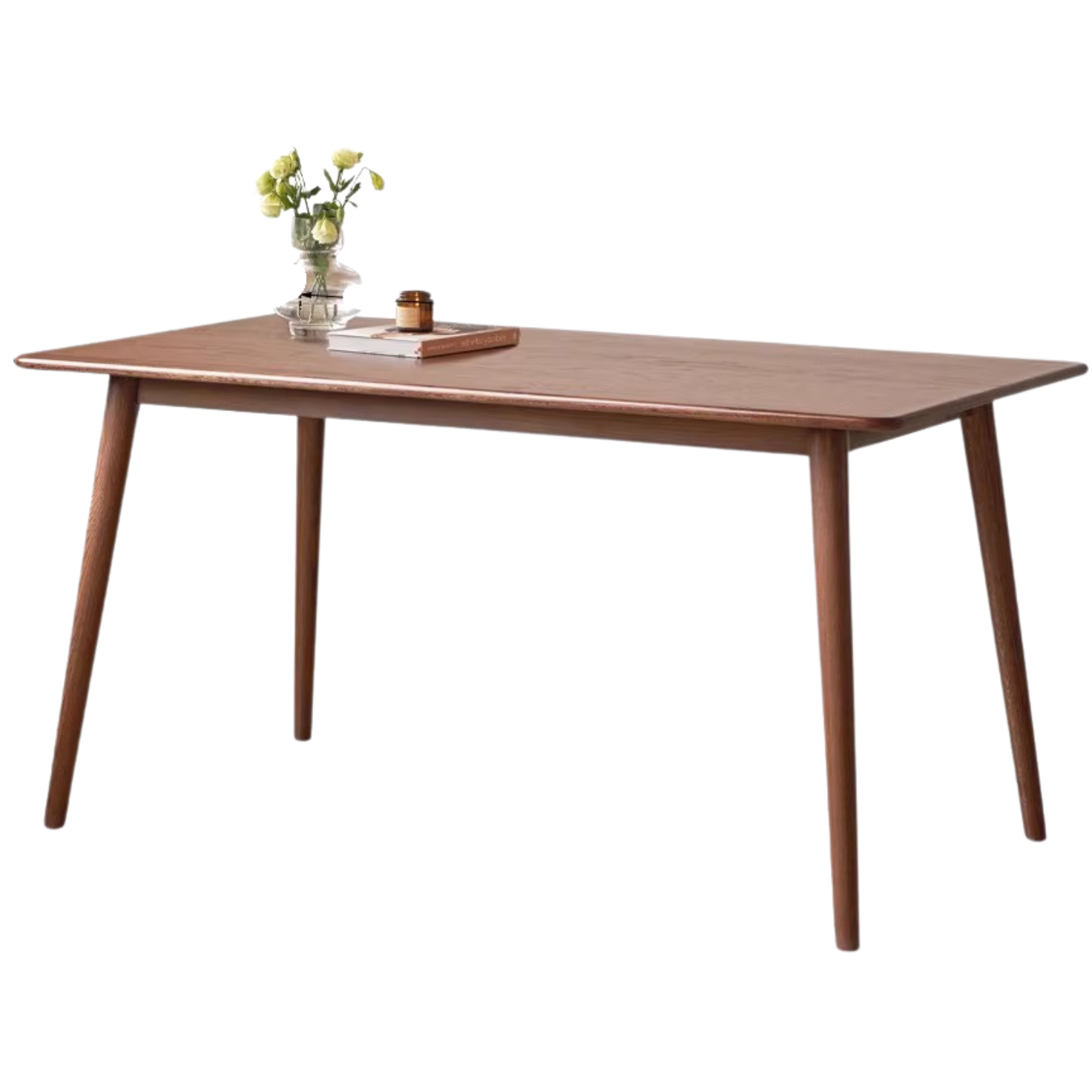 Black Walnut, Oak solid wood Walnut color dining table,