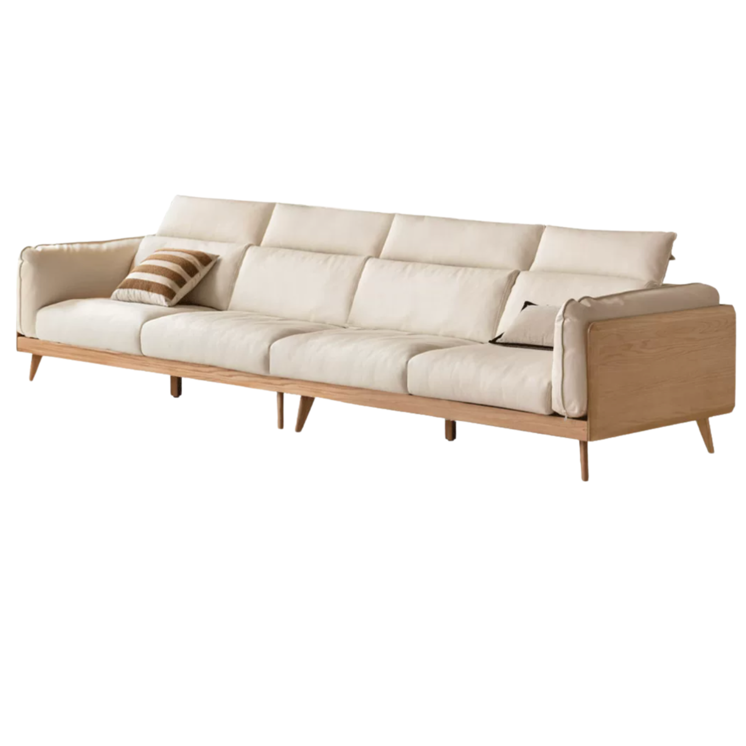 Oak, Ash Solid Wood High-Back Adjustable leather, fabric Sofa