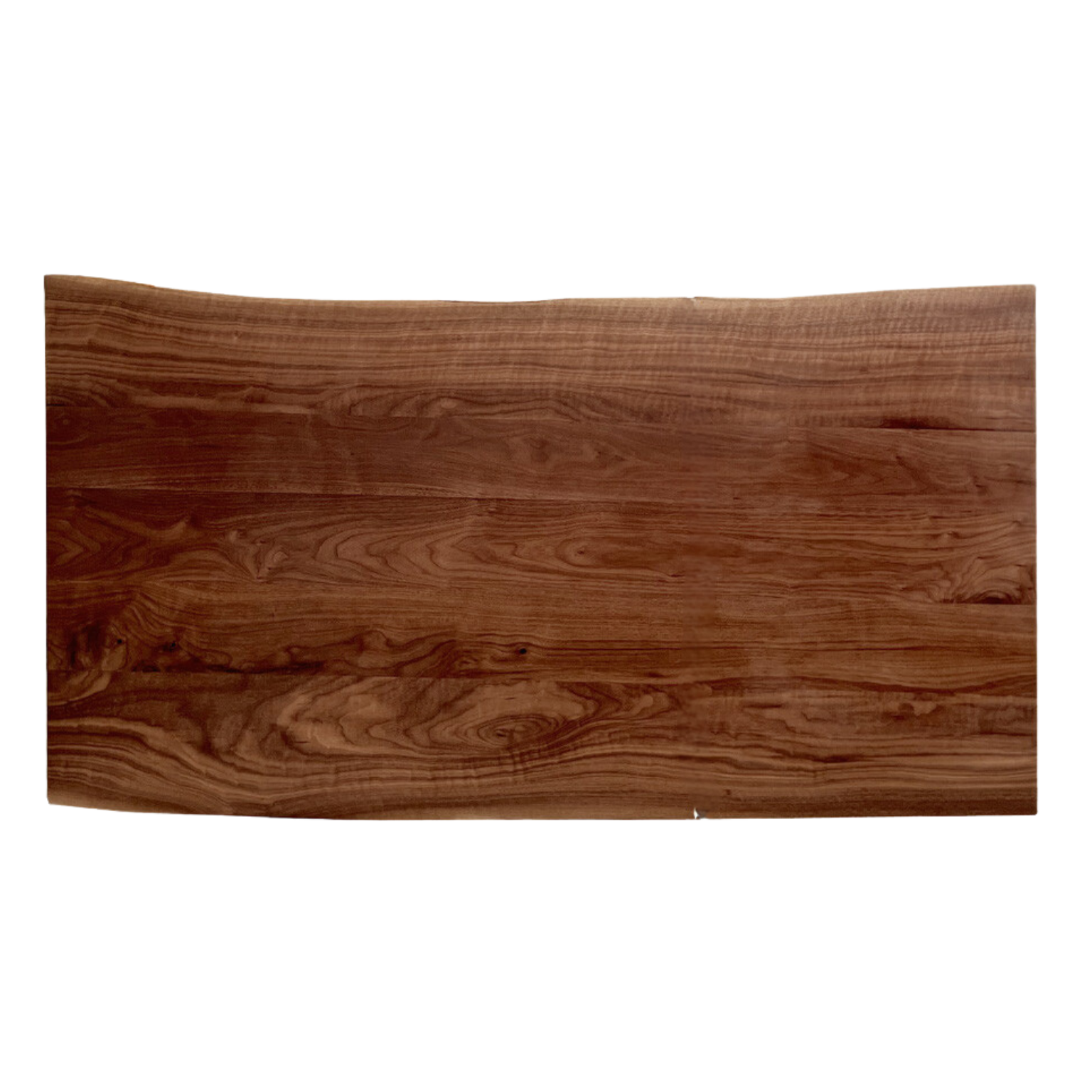 Black walnut solid wood natural edge large board dining table,