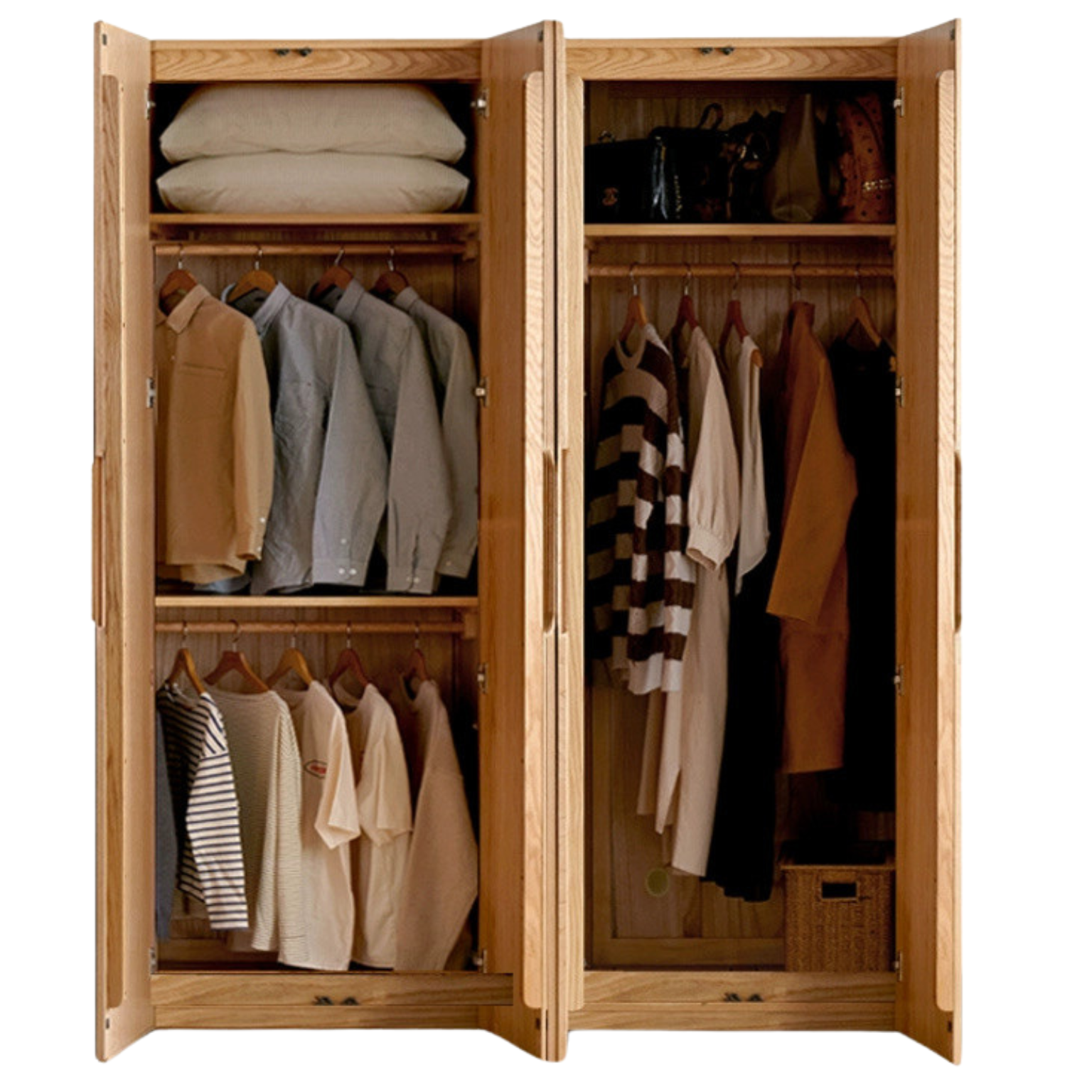 Oak solid wood Wardrobe ::