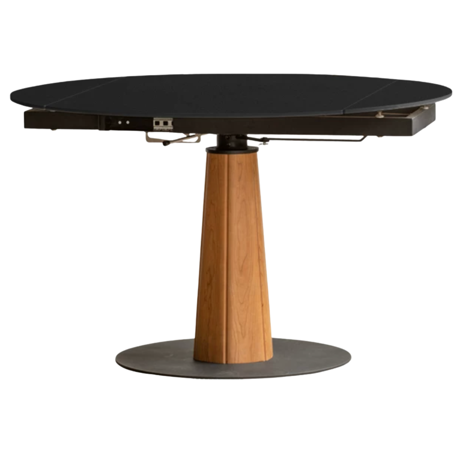 Cherry, Black Walnut, Ash Solid Wood Folding Retro Rock Plate Dining Table