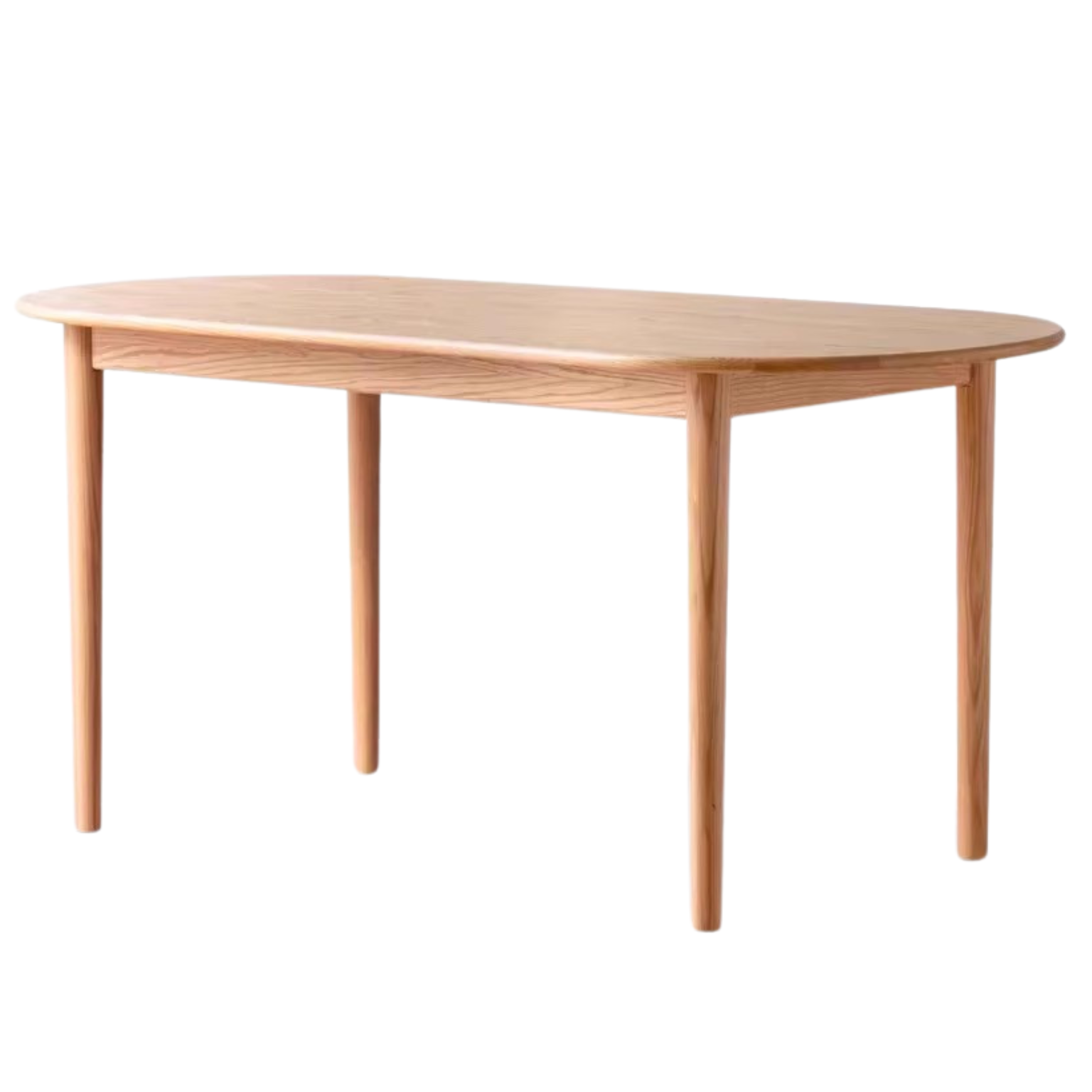 Oak Solid wood dining table modern oval ,