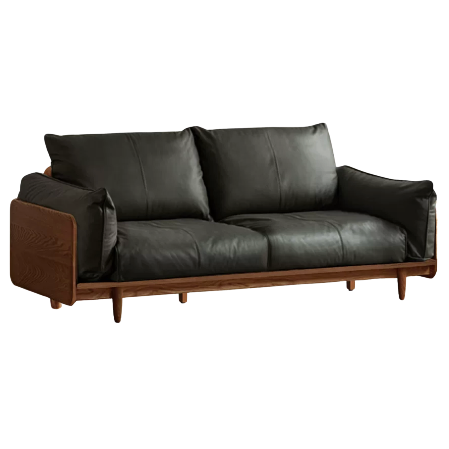 Oak, Ash Solid Wood Genuine leather, fabric Sofa