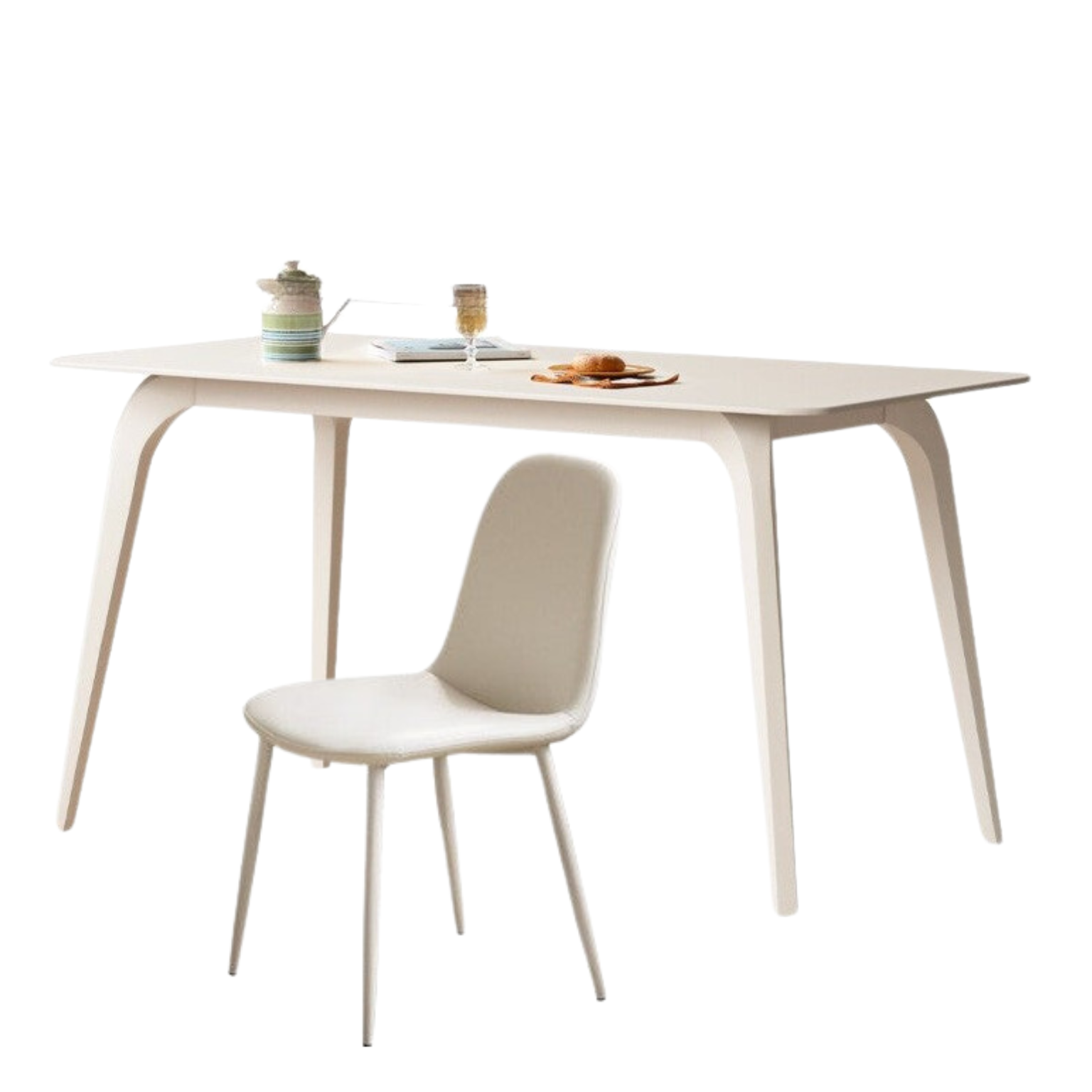 Rock Table French Cream Style Dining Table<