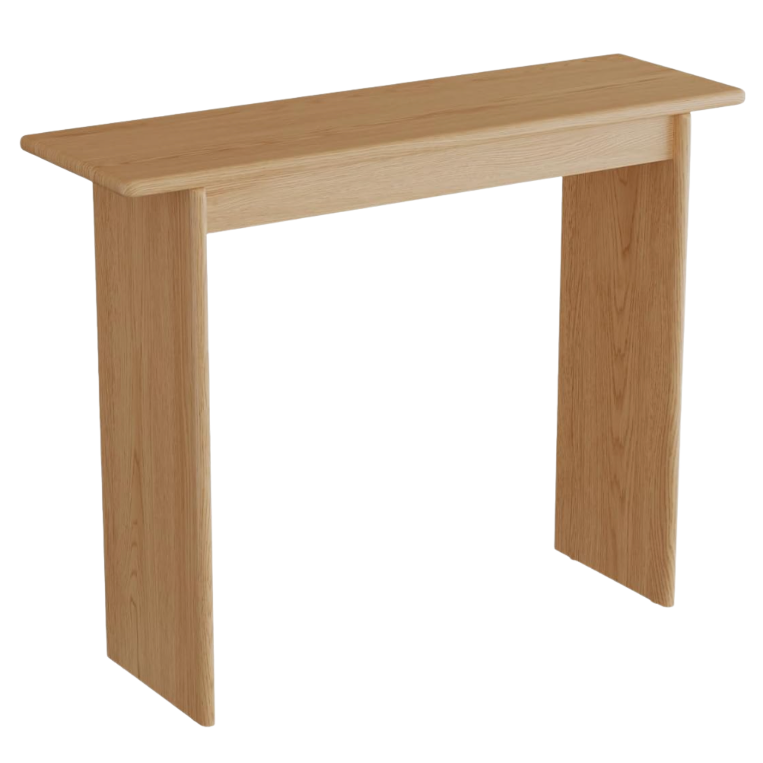 Solid Rubber Wood Narrow Console Table