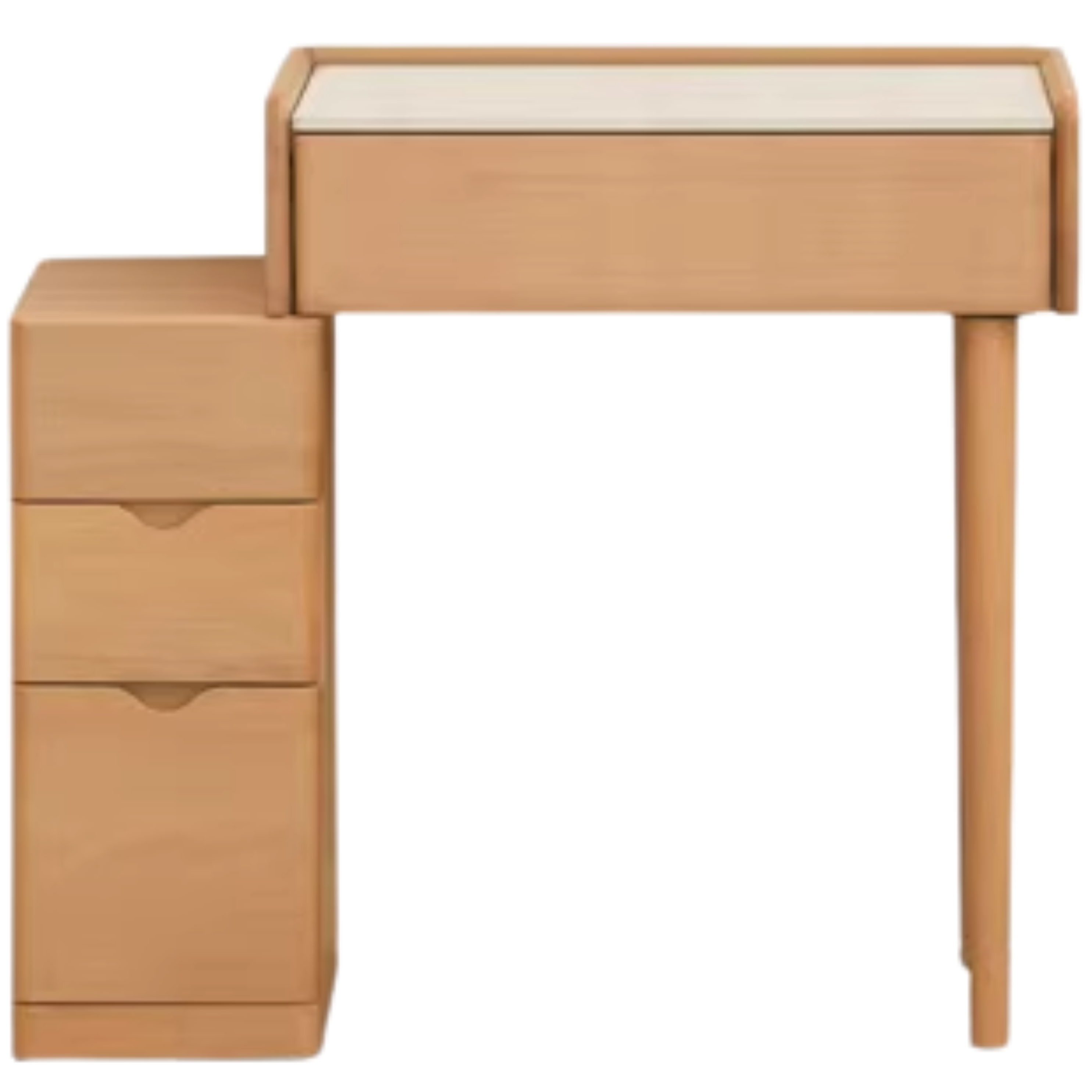 Beech Solid Wood Nordic Light Luxury Dressing Table