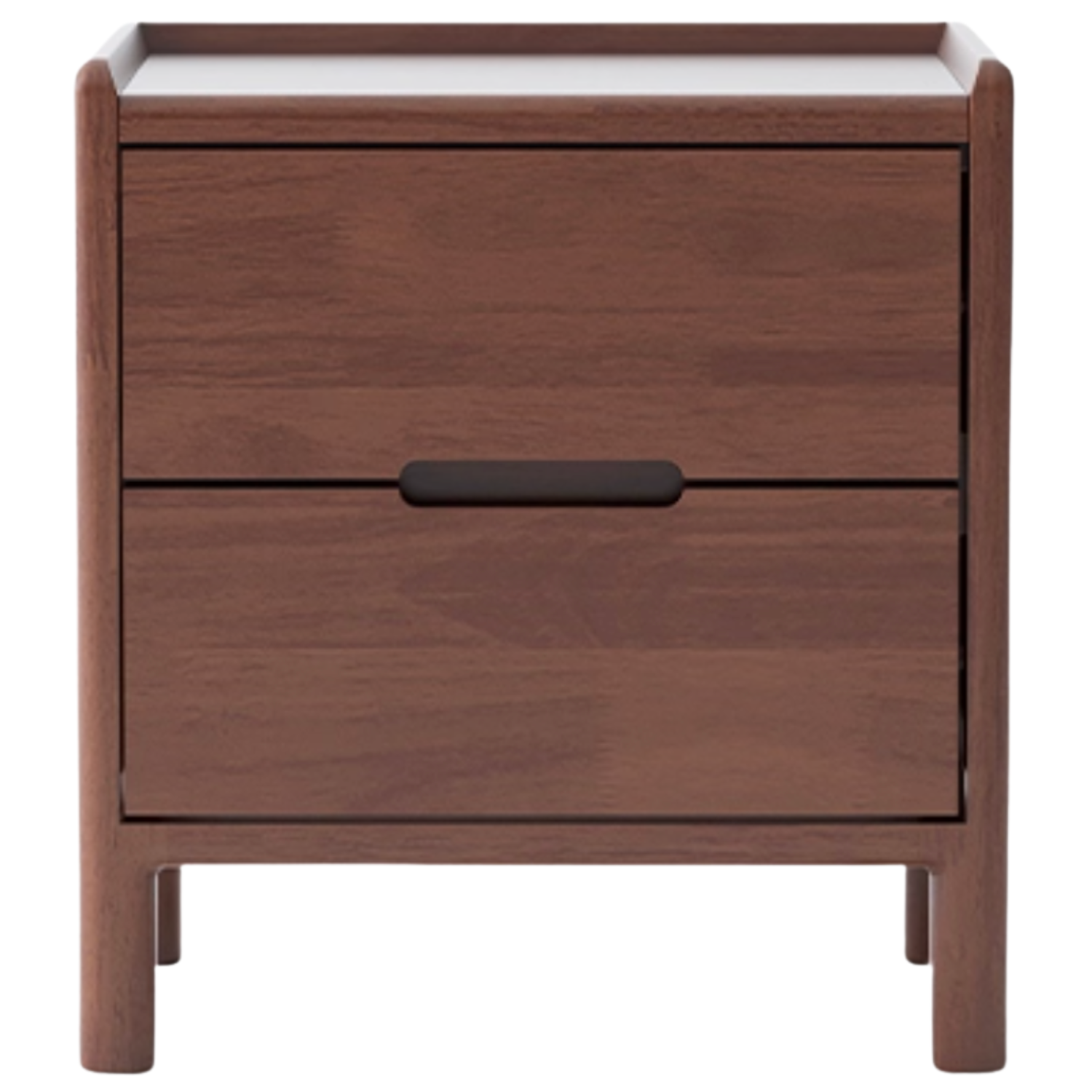 Oak Solid Wood, Solid Rubberwood Nordic Style Nightstand