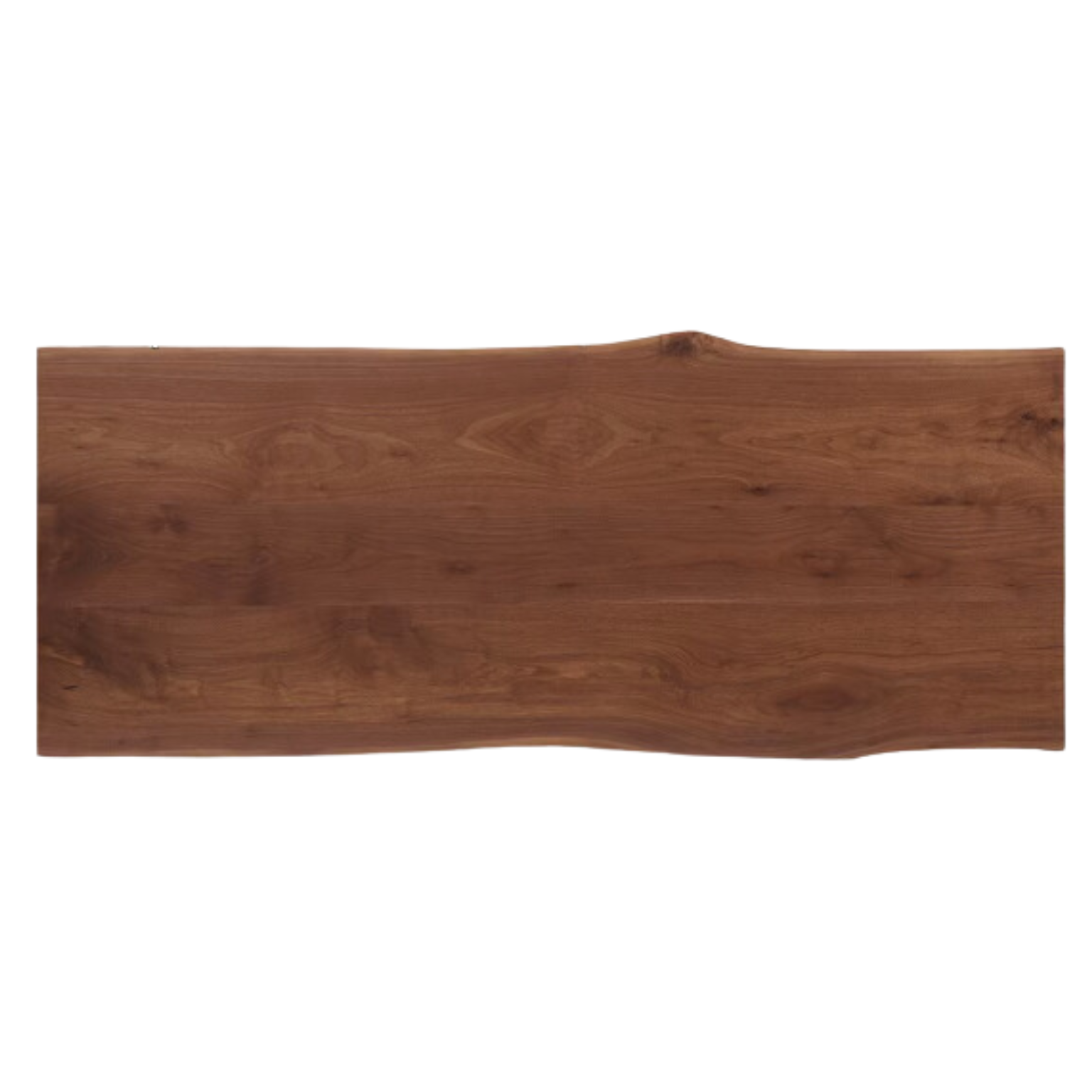 Black walnut solid wood natural edge large board dining table,