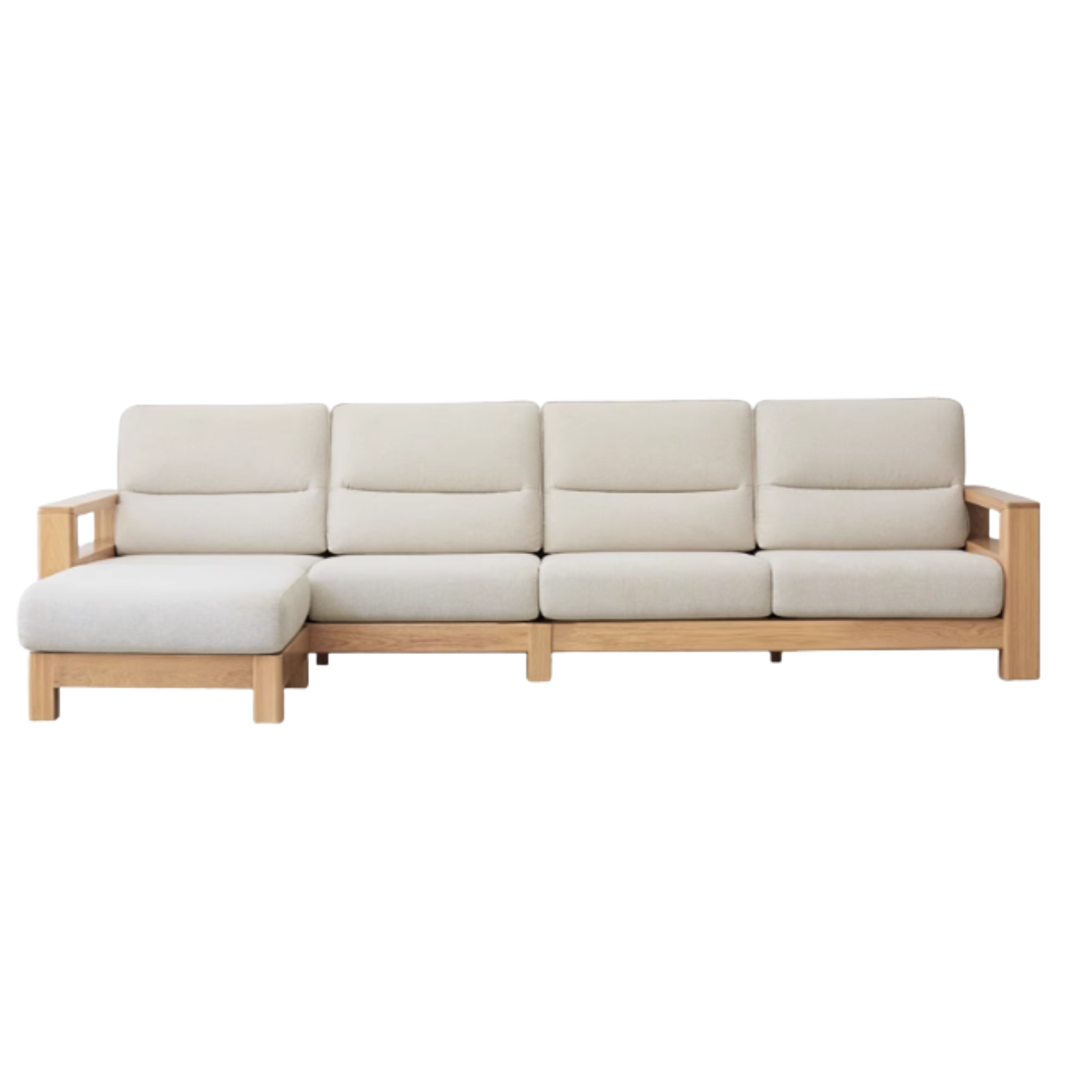 Ash Solid Wood Corner Sofa