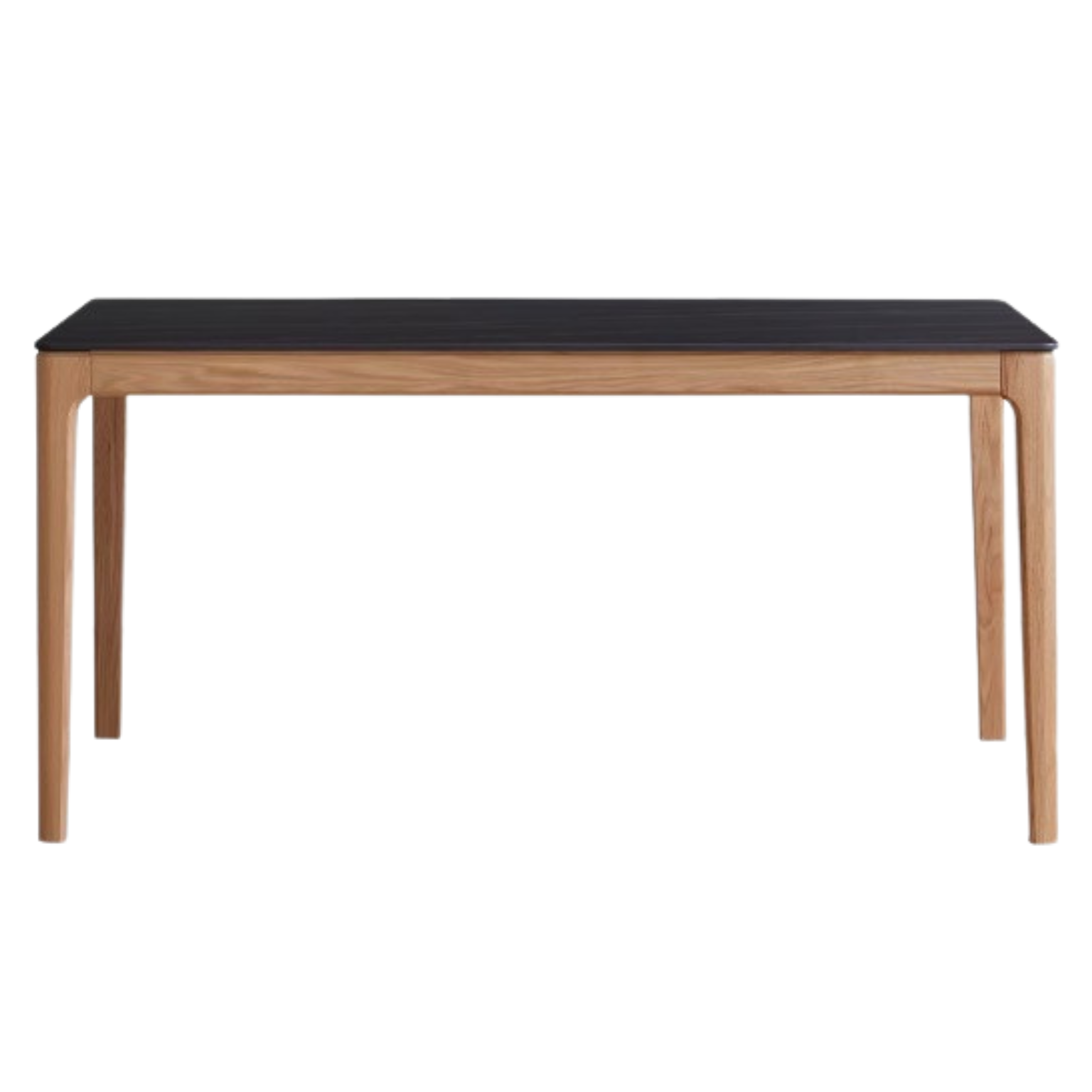 Oak, Ash Solid Wood Dining Table With Rock Slab Surface