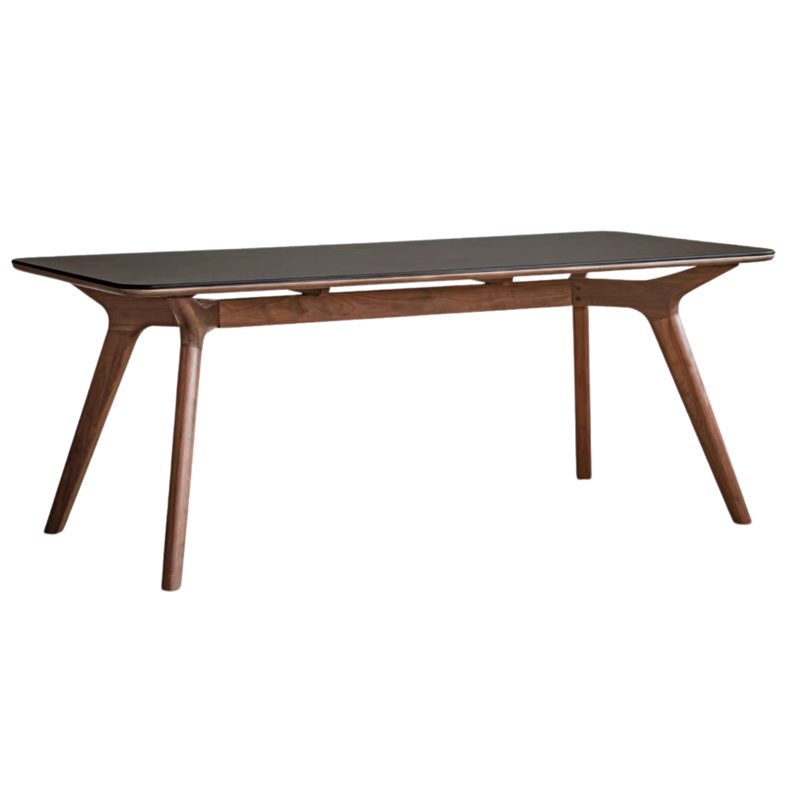 Black Walnut Solid wood Rock slab dining table  ,