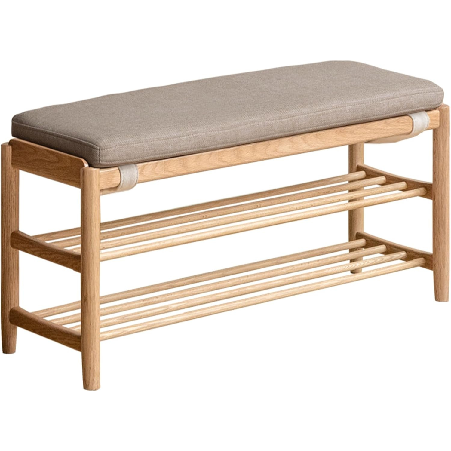 Beech, Oak Solid Wood Shoe Storage Bench