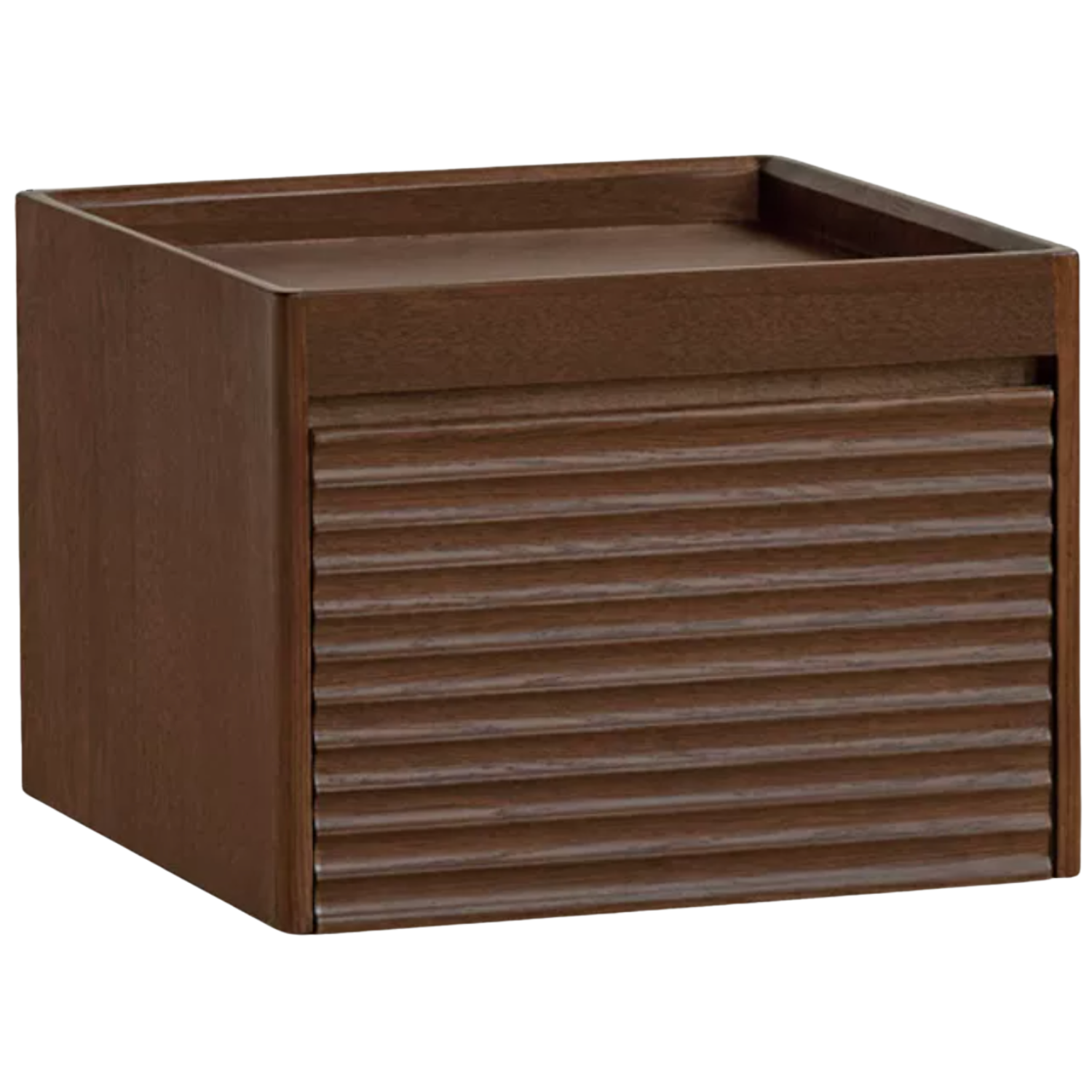 Black Walnut, Oak, Catalpa Solid Wood Movable Rock Plate Coffee Table