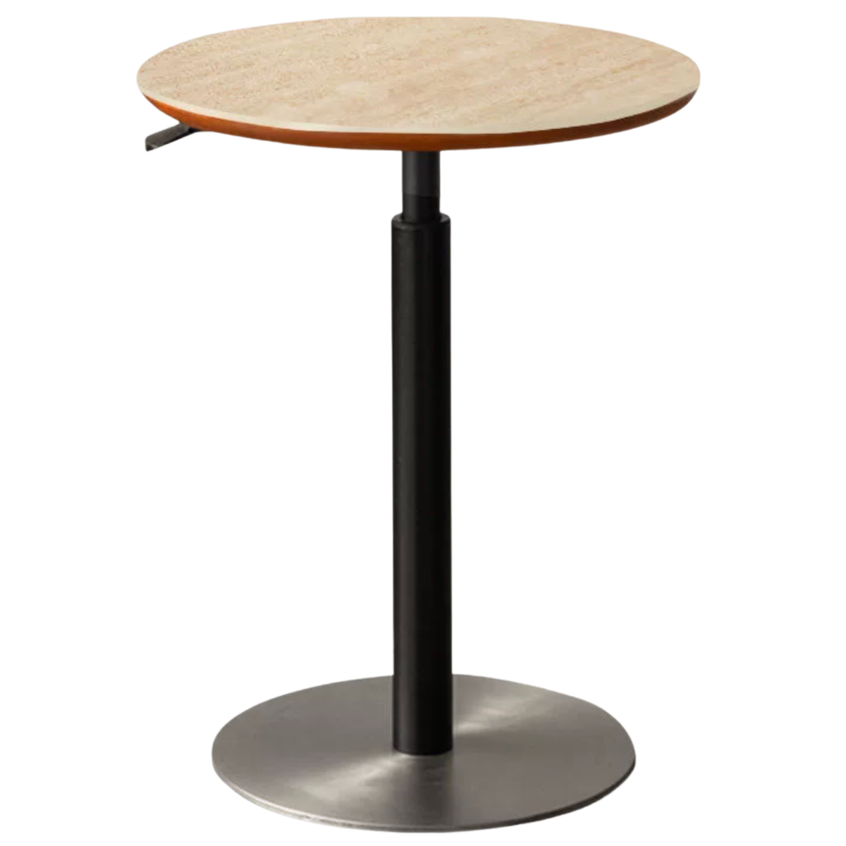 Poplar, Cherry Wood Solid Wood Vintage Style Adjustable Side Table