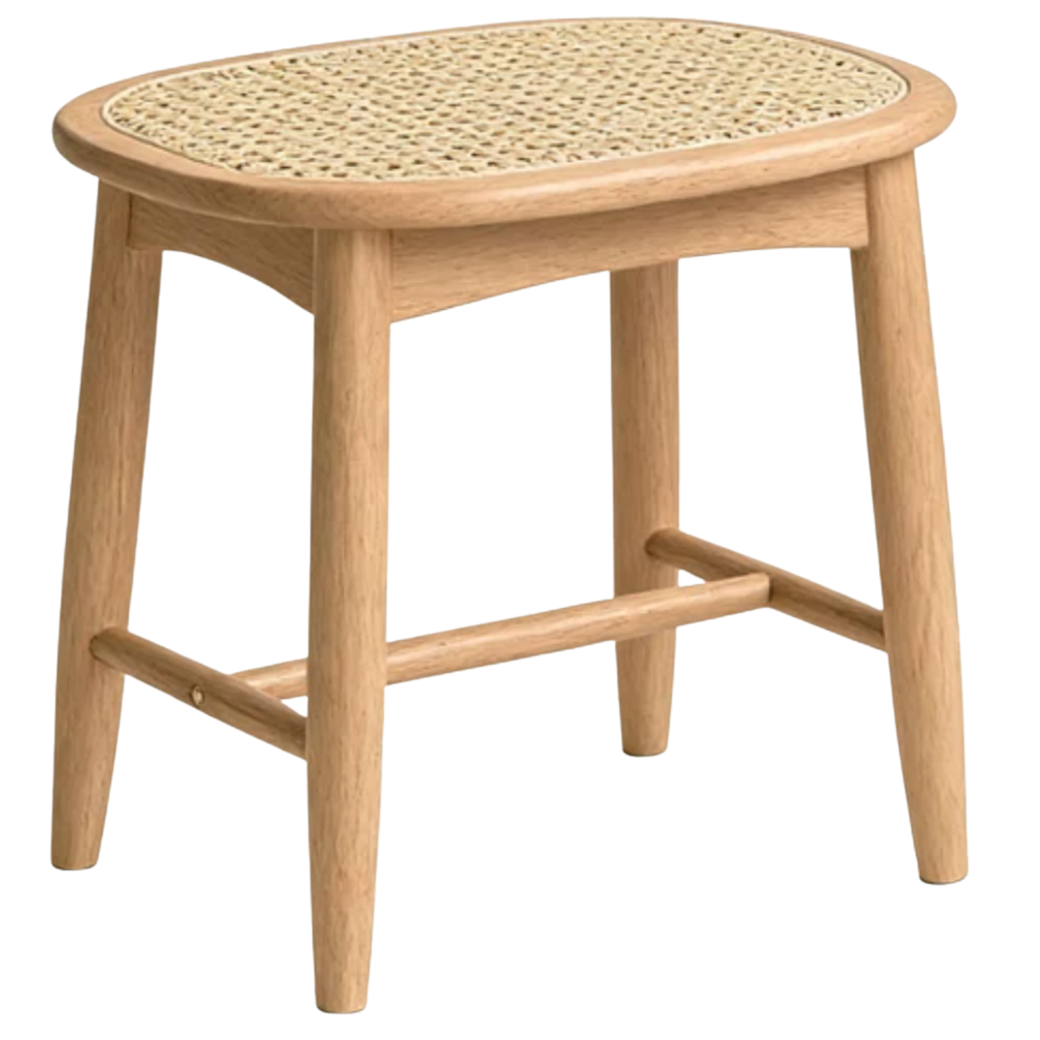 Black Walnut, Oak Solid Wood Modern Makeup Stool